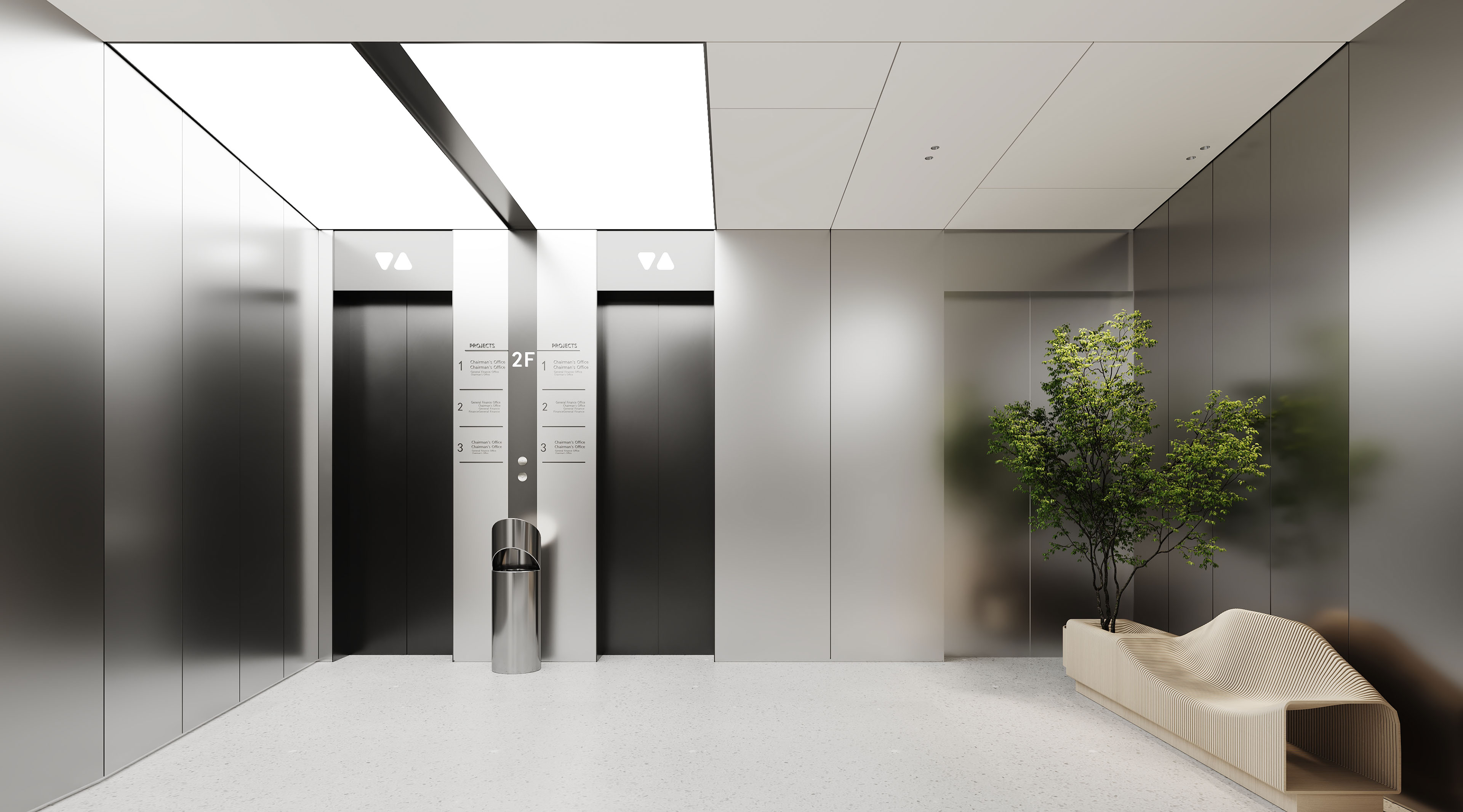 现代极简办公室丨中国广州丨壹山方圆-14