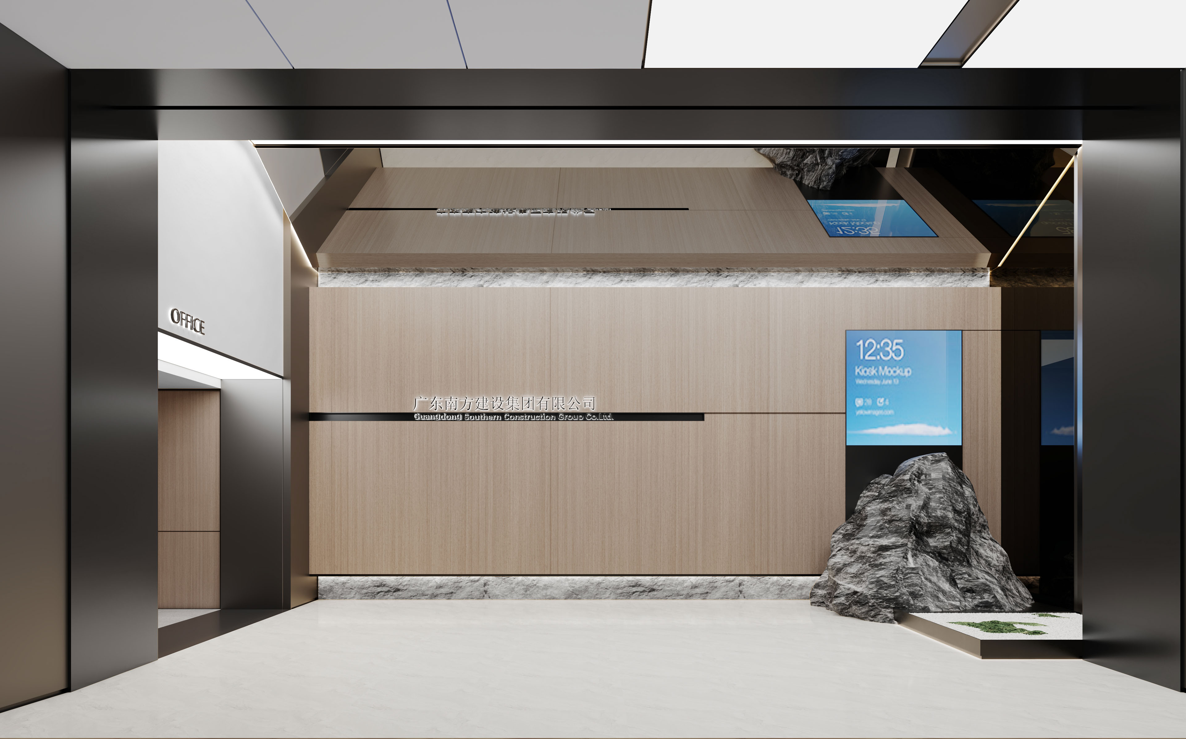 现代极简办公室丨中国广州丨壹山方圆-6