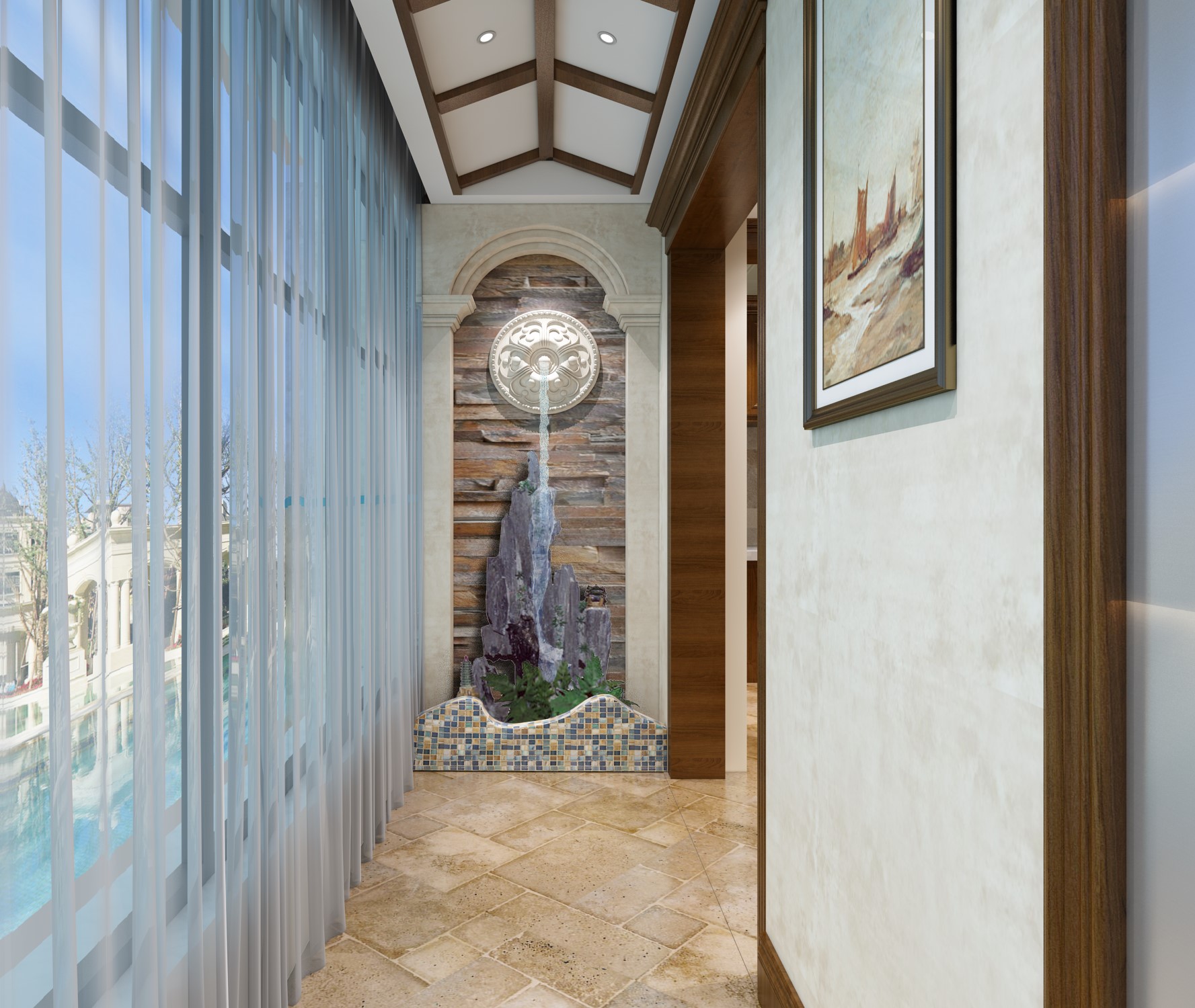 赵都华府180平米美式乡村格调宅邸丨中国邯郸丨董卫朝-9