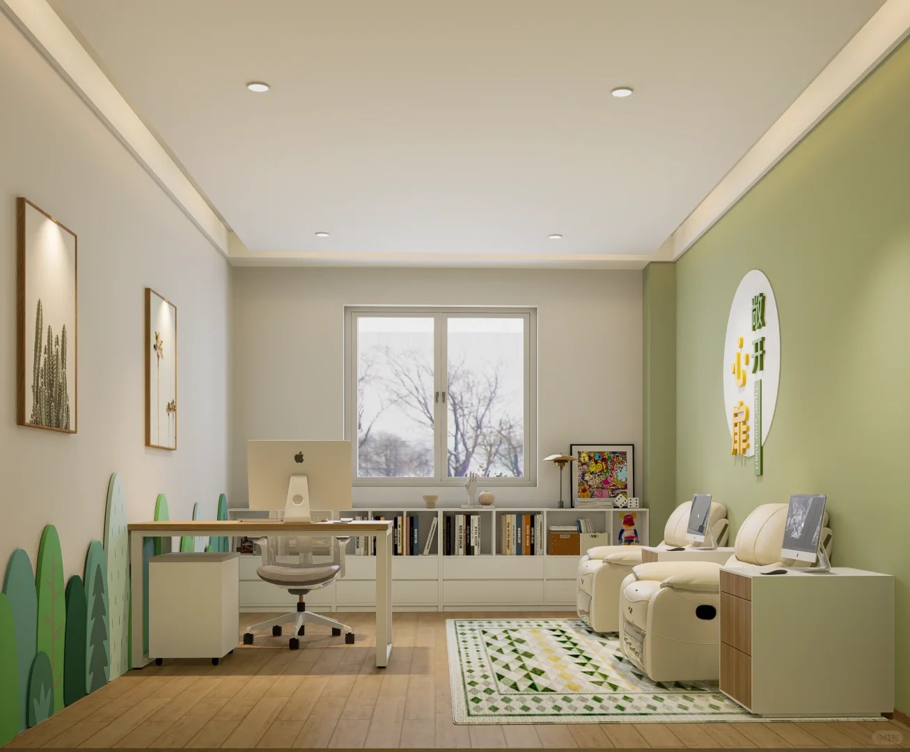 心理咨询室设计丨中国吉林丨大圣装饰-5