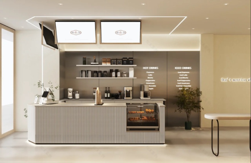 美业咖啡店设计丨中国吉林丨大圣装饰-4