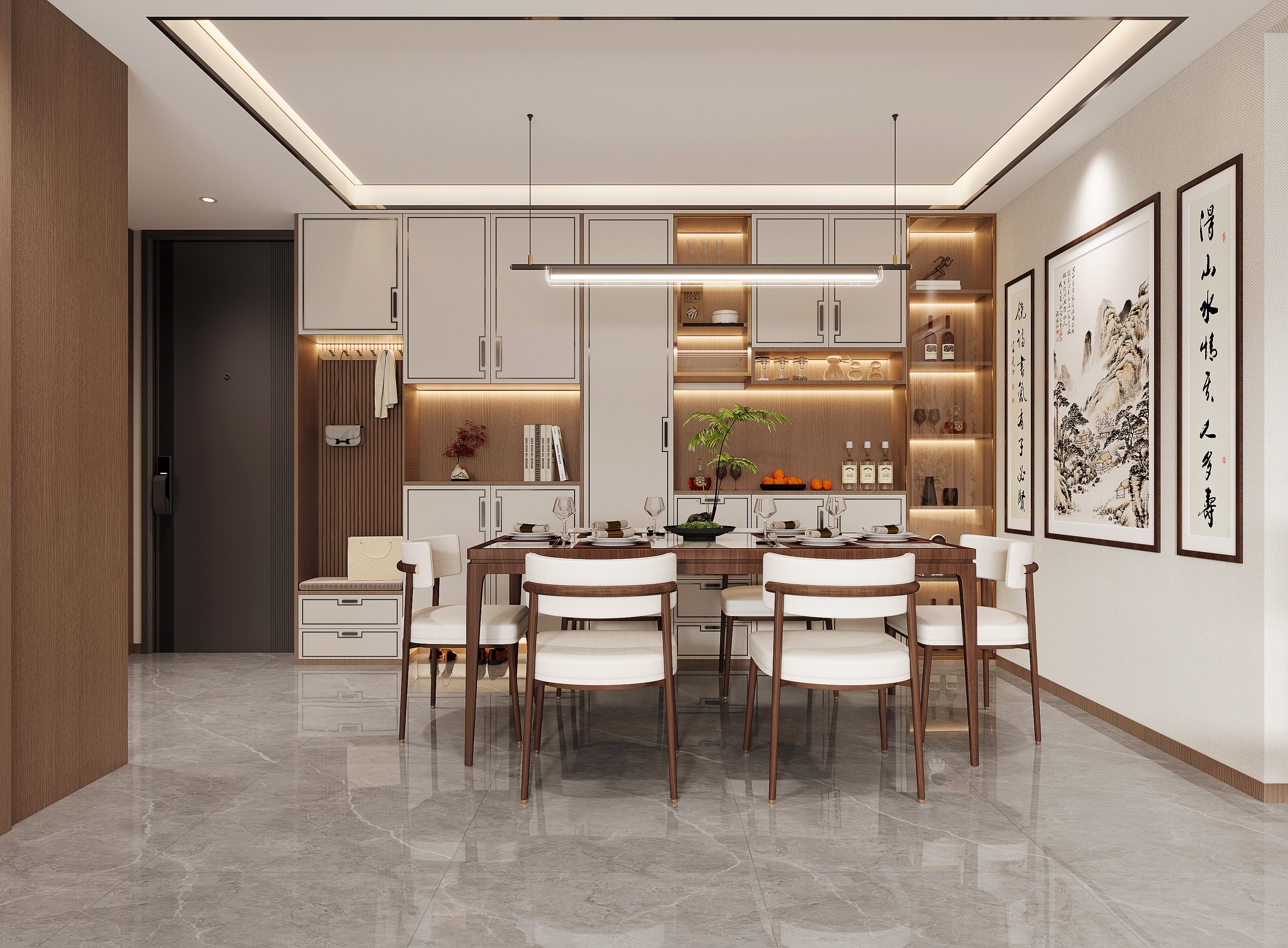 新中式平层丨中国陇南丨封益祥-3