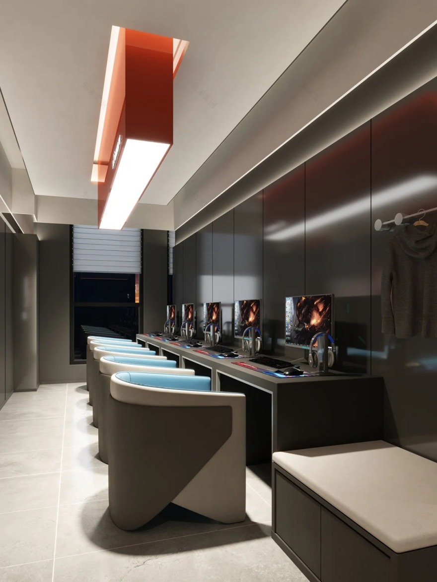 新风电竞馆设计丨中国吉林丨大圣装饰-5