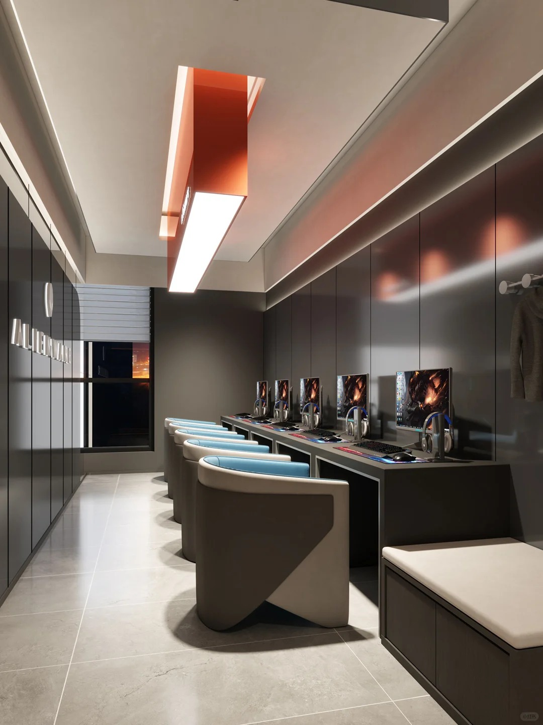 新风电竞馆设计丨中国吉林丨大圣装饰-10