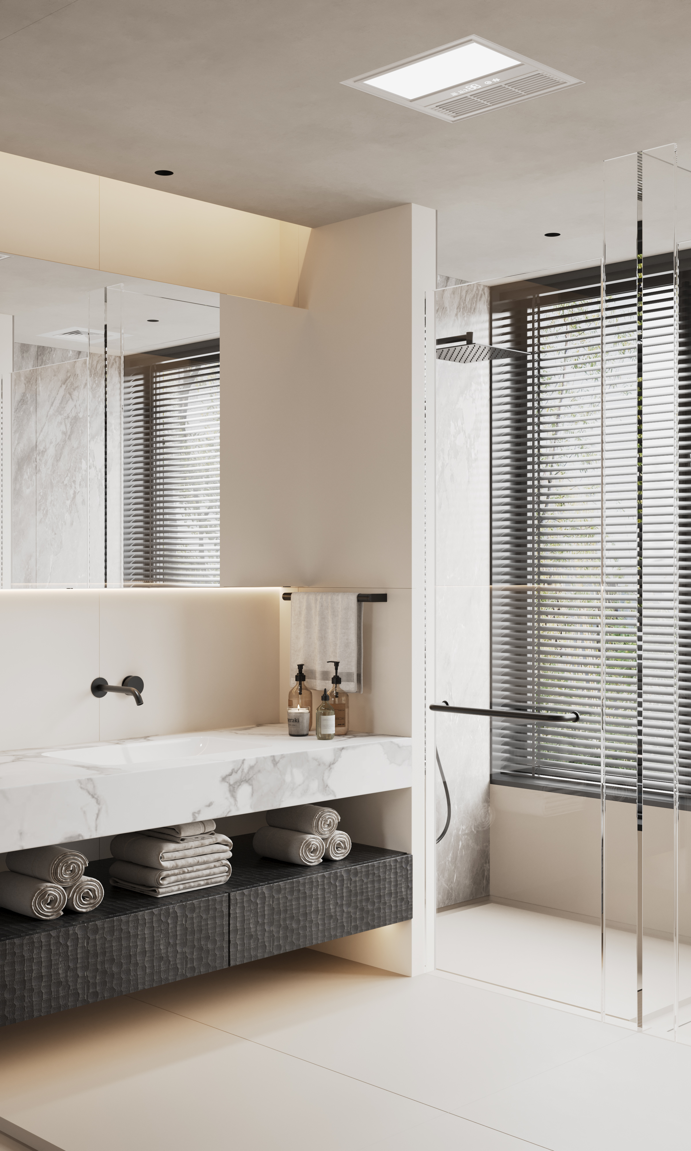 杭州别墅项目-学成府400方现代侘寂风丨中国杭州丨名震设计团队-9