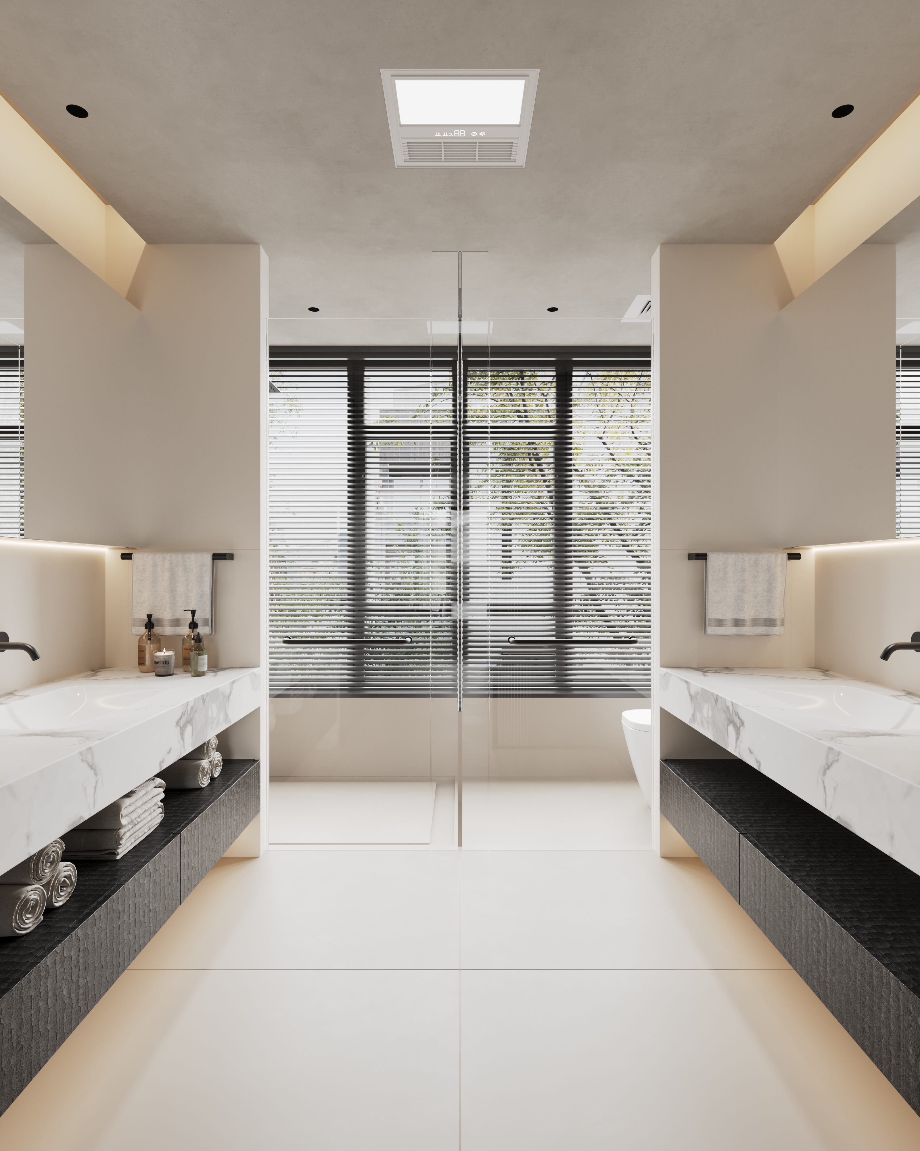 杭州别墅项目-学成府400方现代侘寂风丨中国杭州丨名震设计团队-10