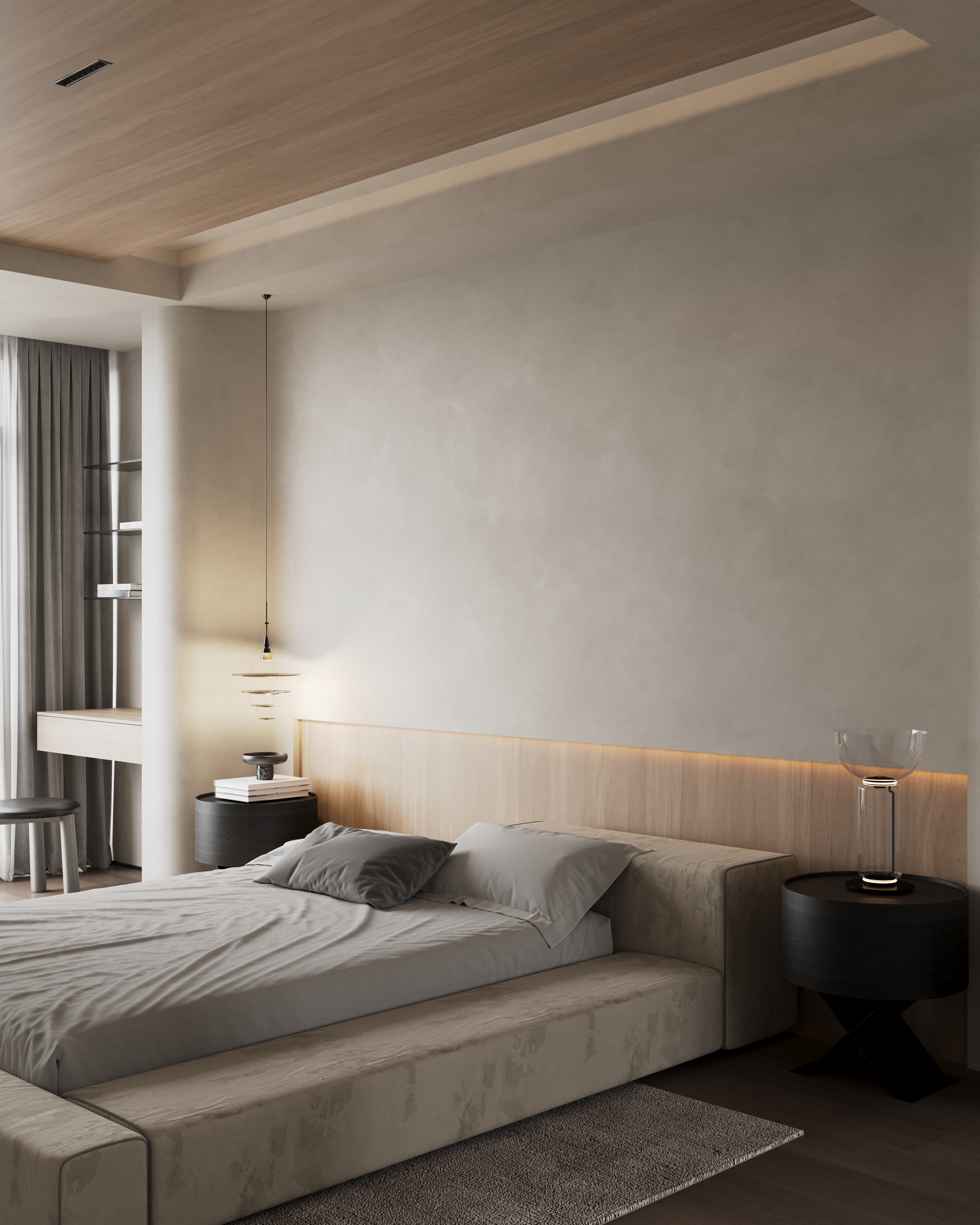 杭州别墅项目-学成府400方现代侘寂风丨中国杭州丨名震设计团队-20