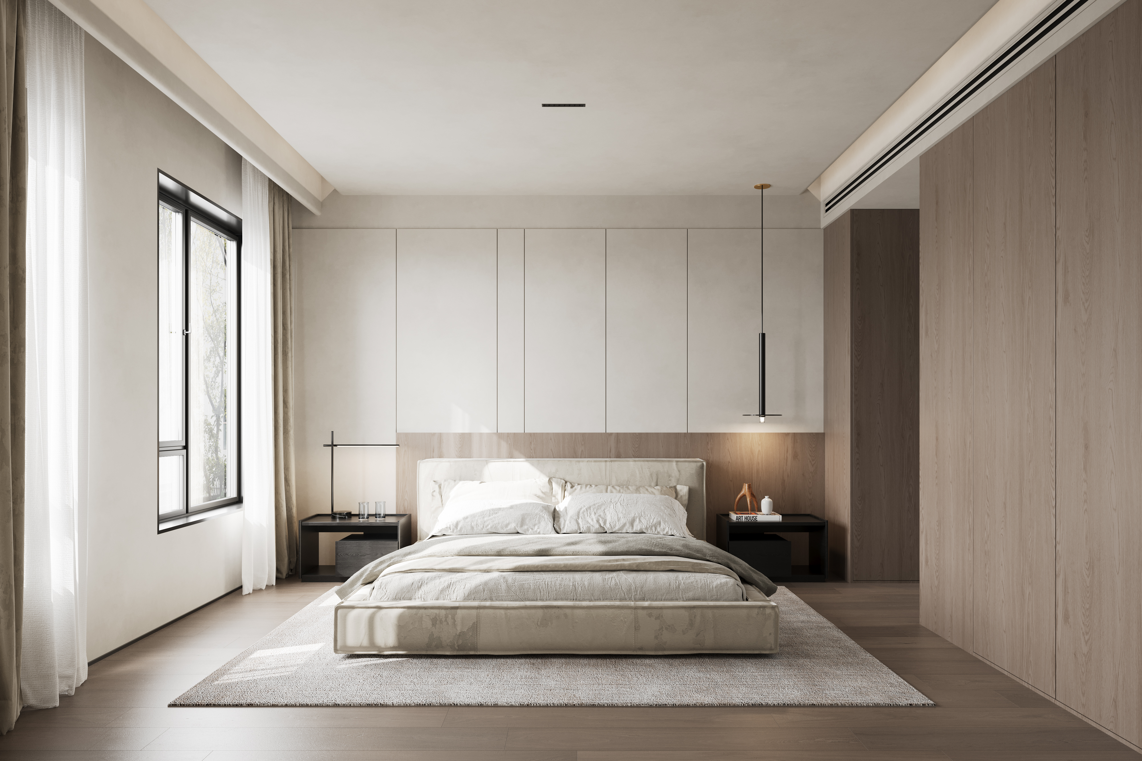 杭州别墅项目-学成府400方现代侘寂风丨中国杭州丨名震设计团队-28