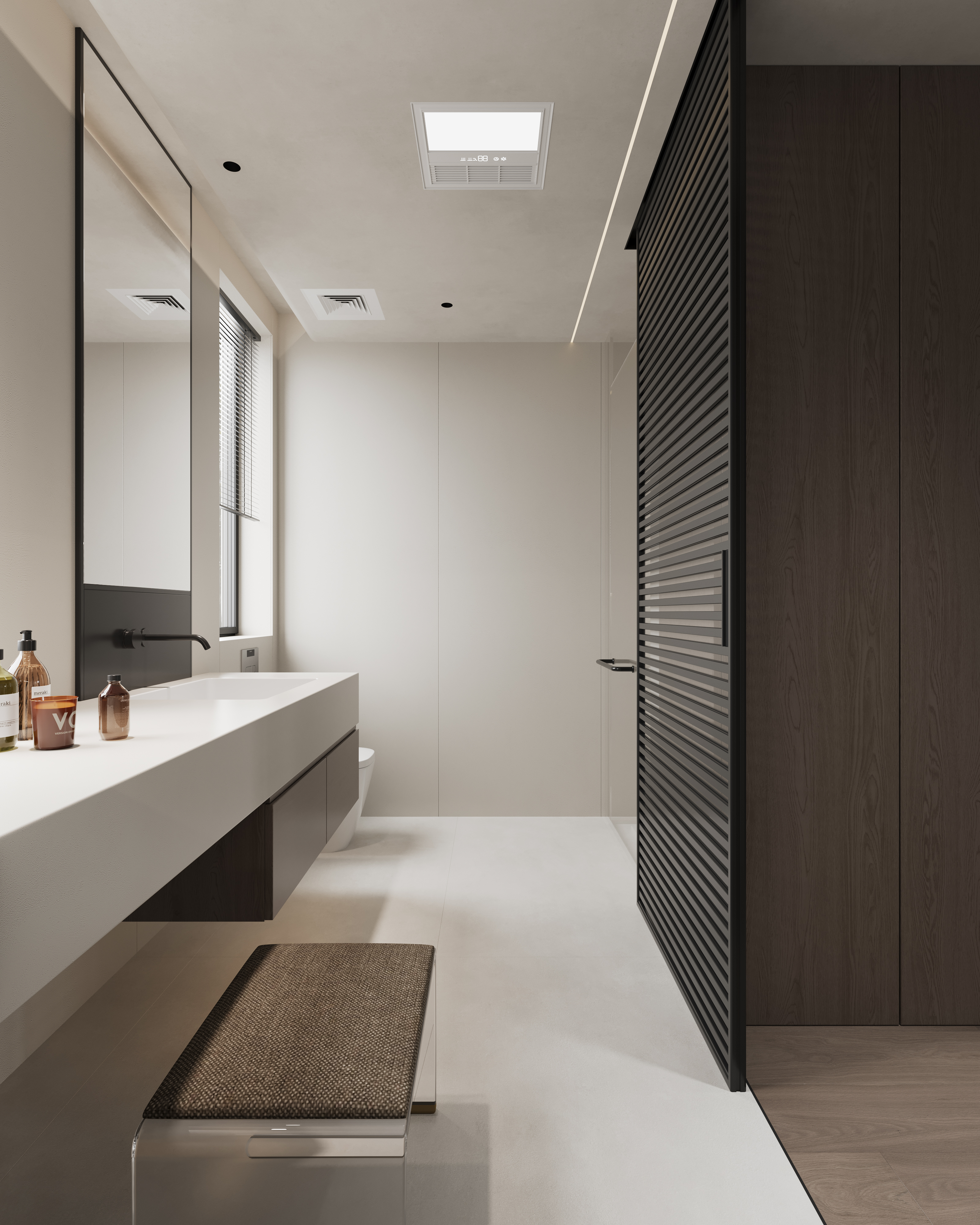 杭州别墅项目-学成府400方现代侘寂风丨中国杭州丨名震设计团队-23