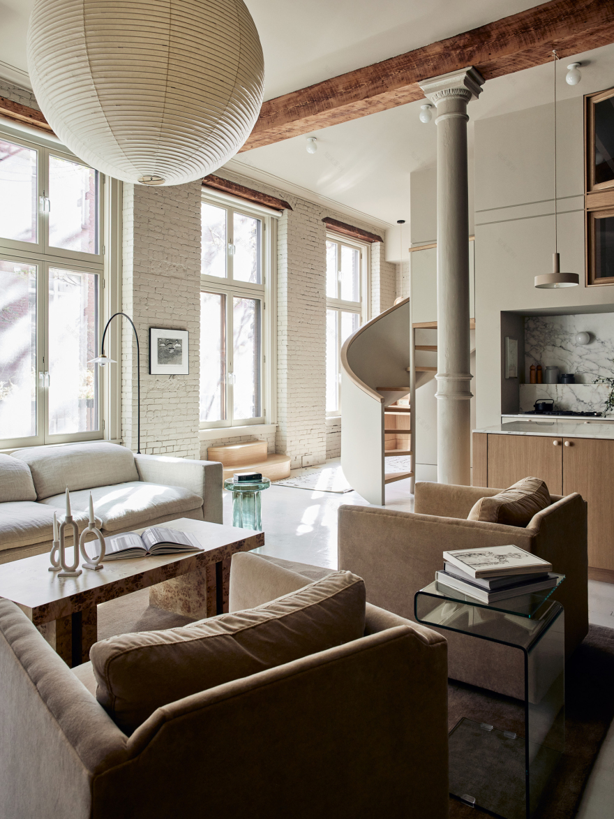 Cast Iron District loft公寓丨美国丨Shapeless Studio-18