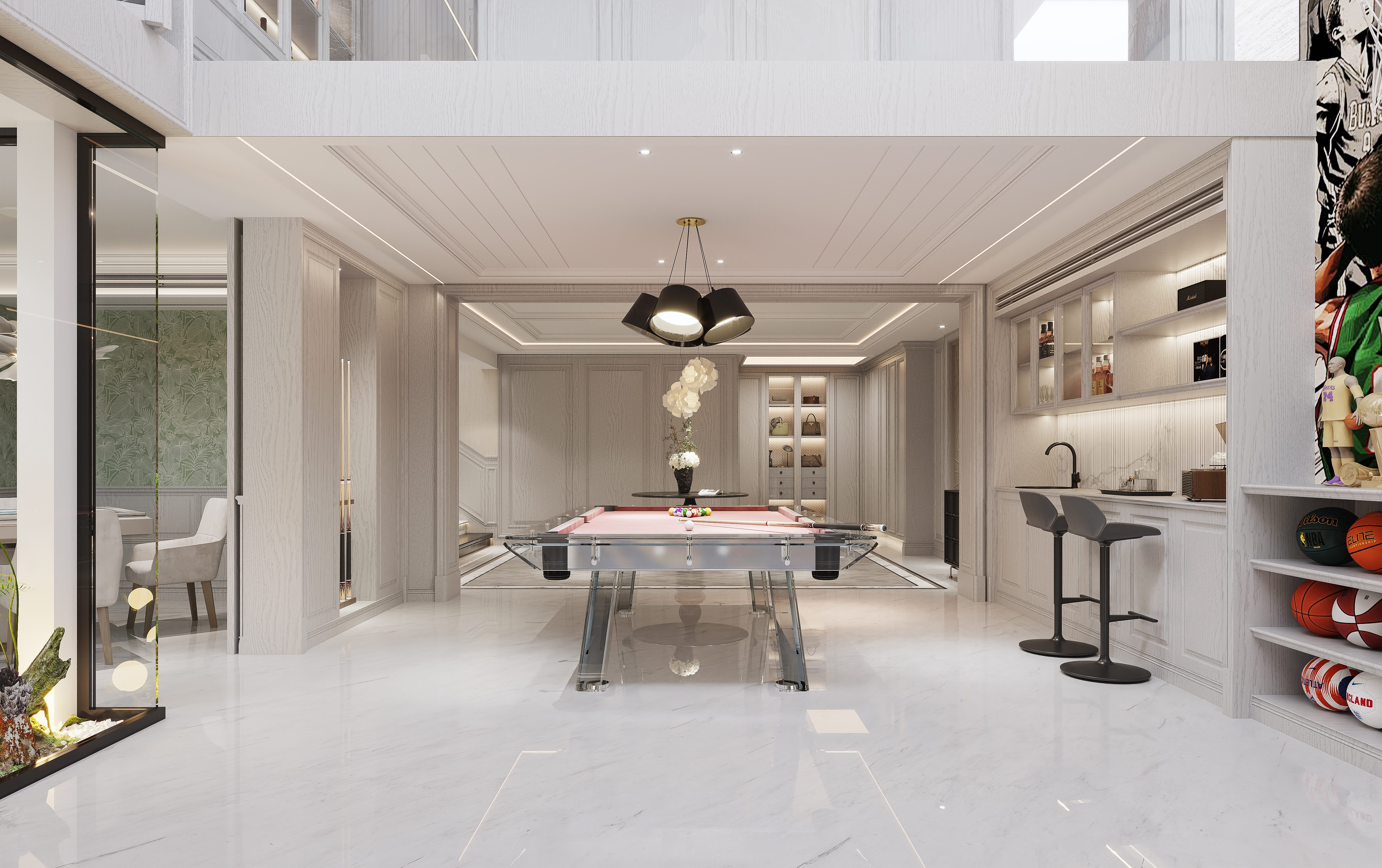 松弛浪漫·雅致生活600㎡现代美式别墅设计丨中国金华丨金华国冠别墅设计中心-23