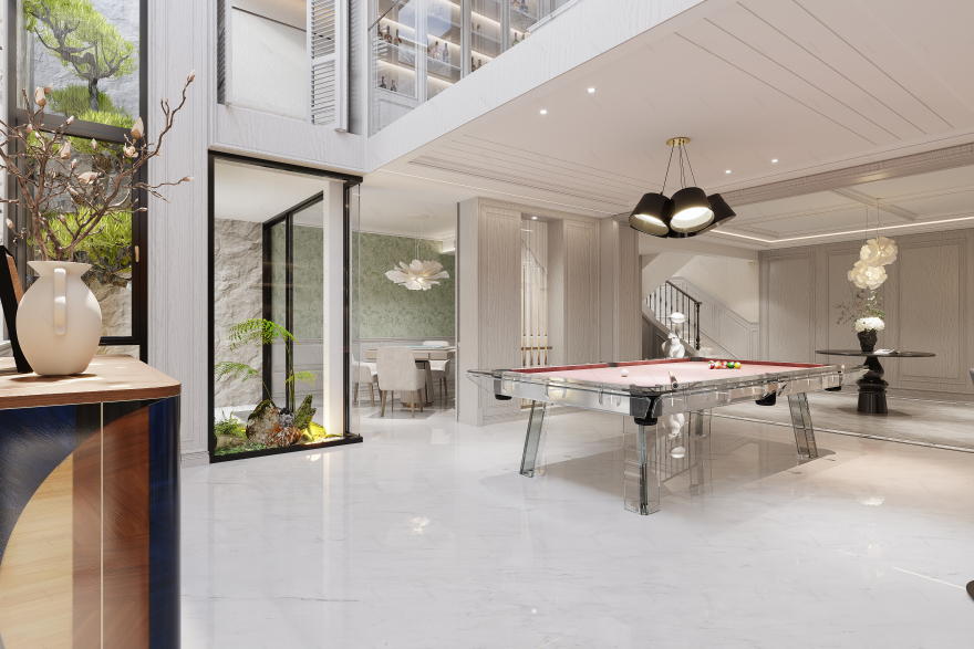 松弛浪漫·雅致生活600㎡现代美式别墅设计丨中国金华丨金华国冠别墅设计中心-24