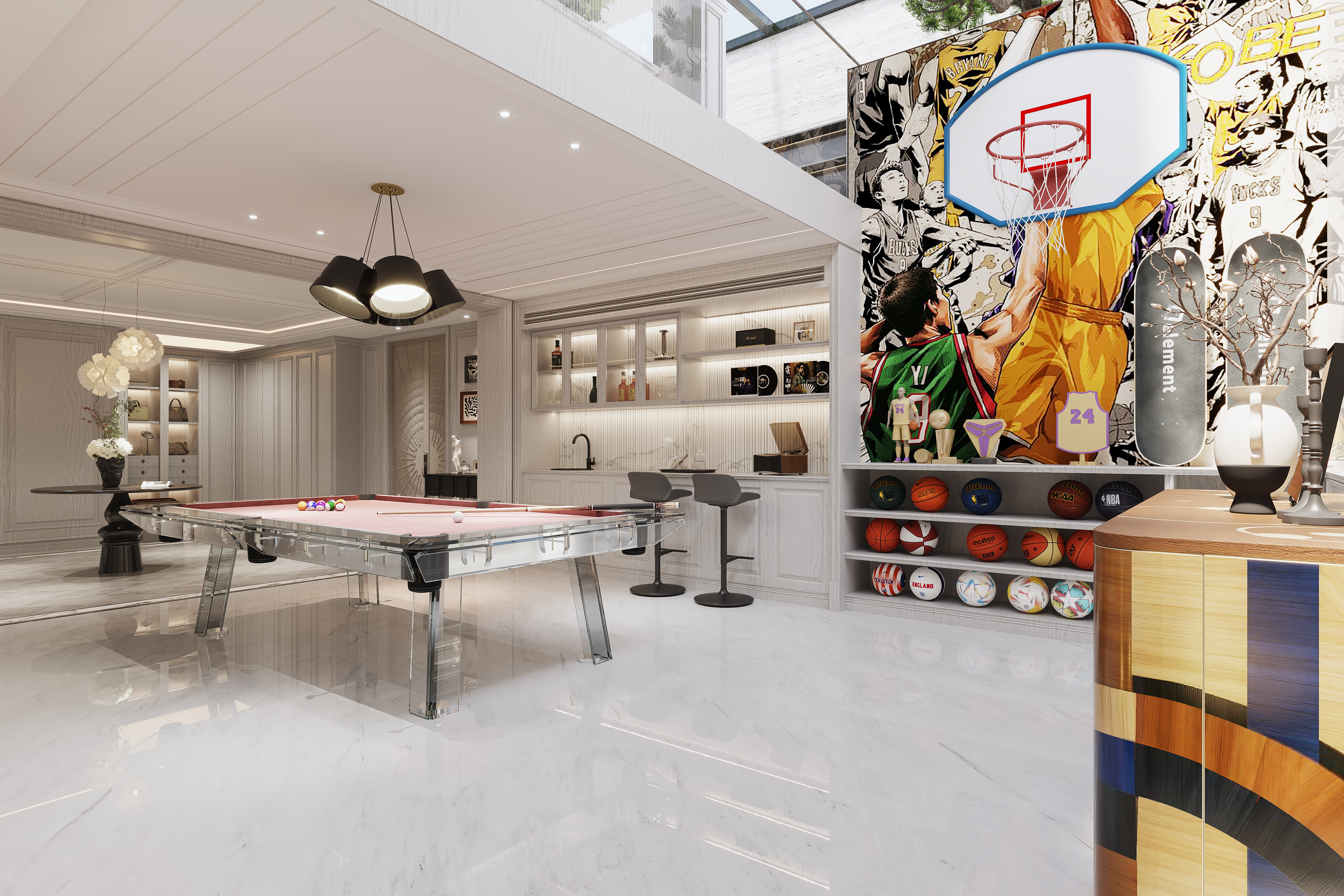 松弛浪漫·雅致生活600㎡现代美式别墅设计丨中国金华丨金华国冠别墅设计中心-25