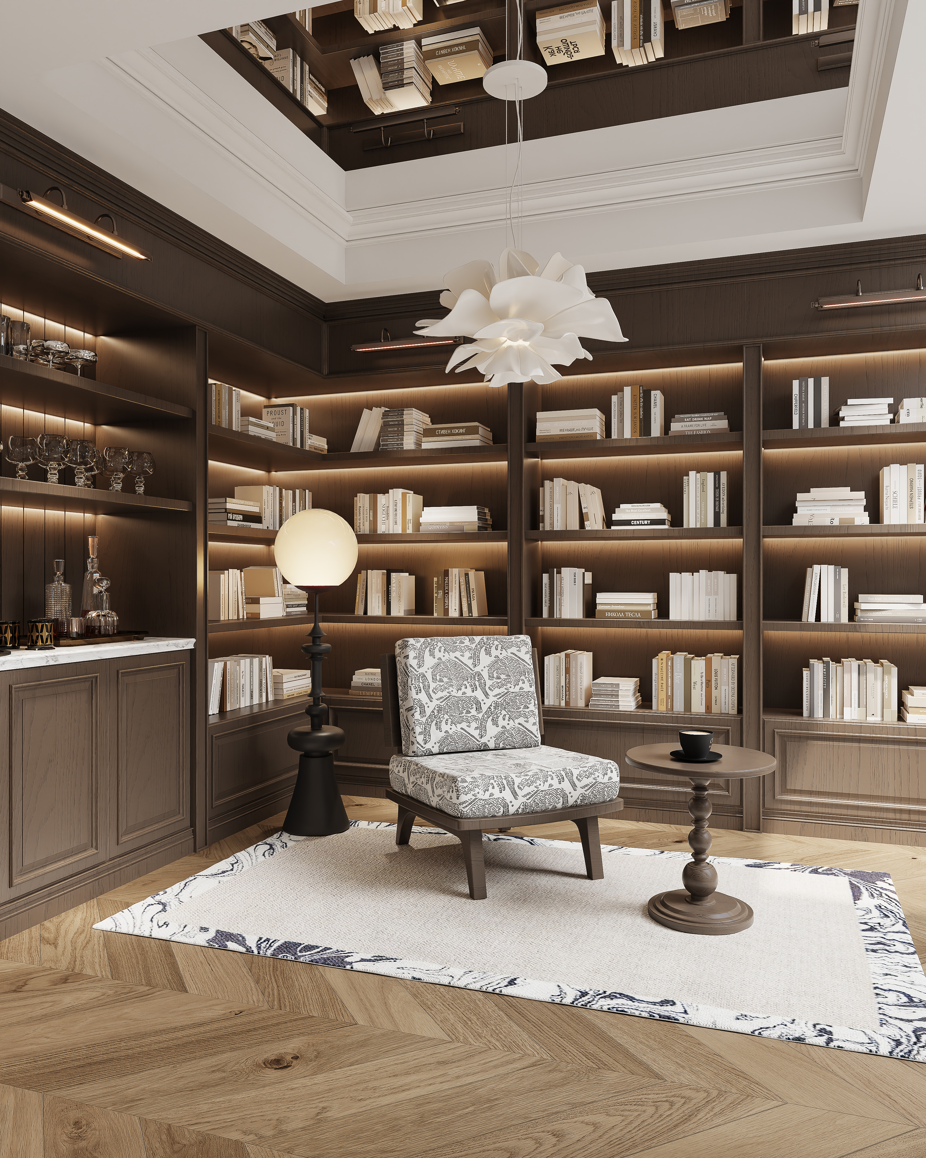 松弛浪漫·雅致生活600㎡现代美式别墅设计丨中国金华丨金华国冠别墅设计中心-45