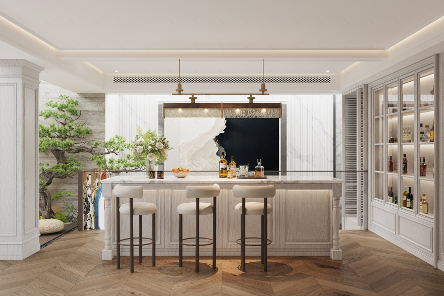 松弛浪漫·雅致生活600㎡现代美式别墅设计丨中国金华丨金华国冠别墅设计中心-70