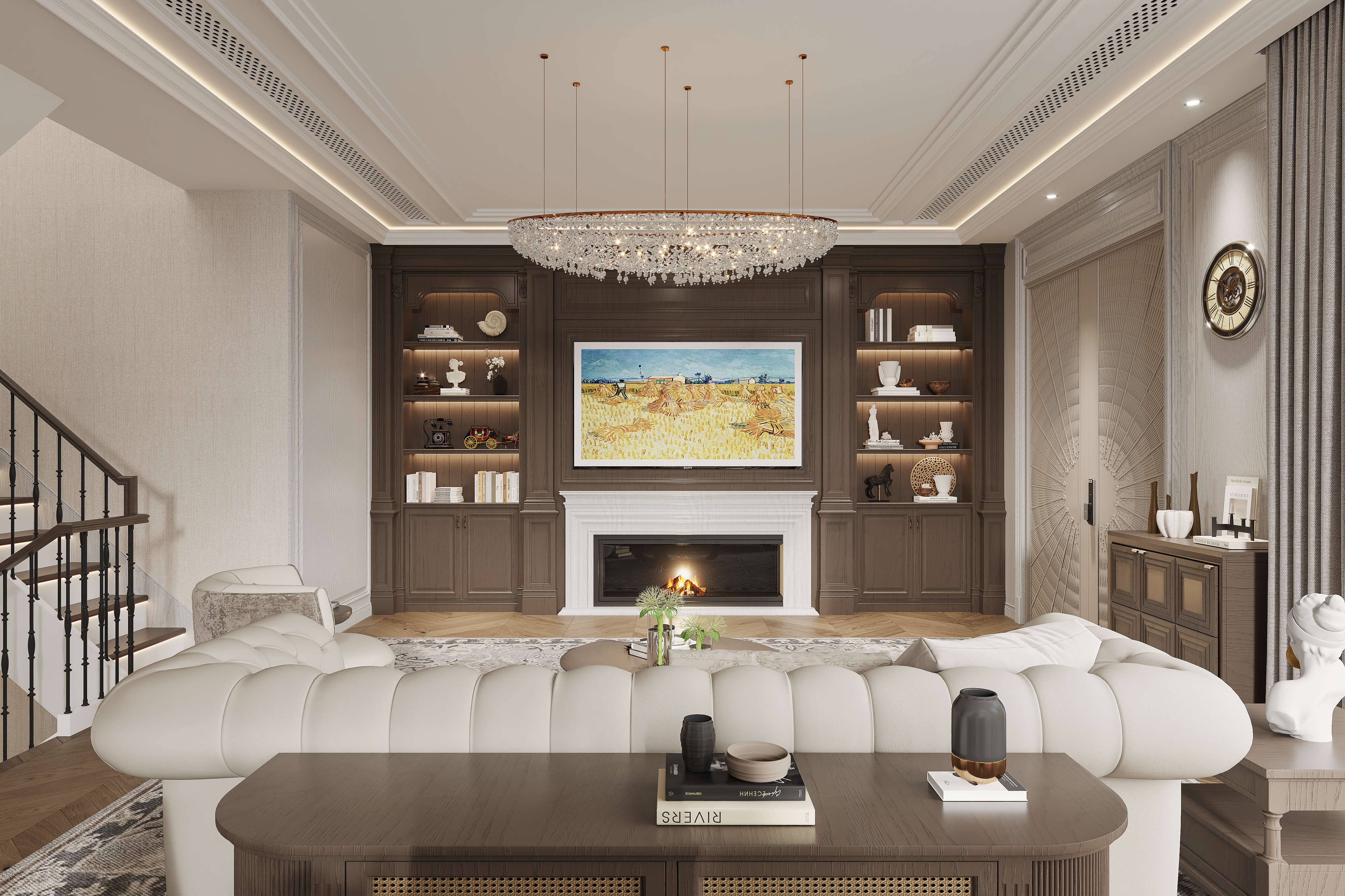 松弛浪漫·雅致生活600㎡现代美式别墅设计丨中国金华丨金华国冠别墅设计中心-87