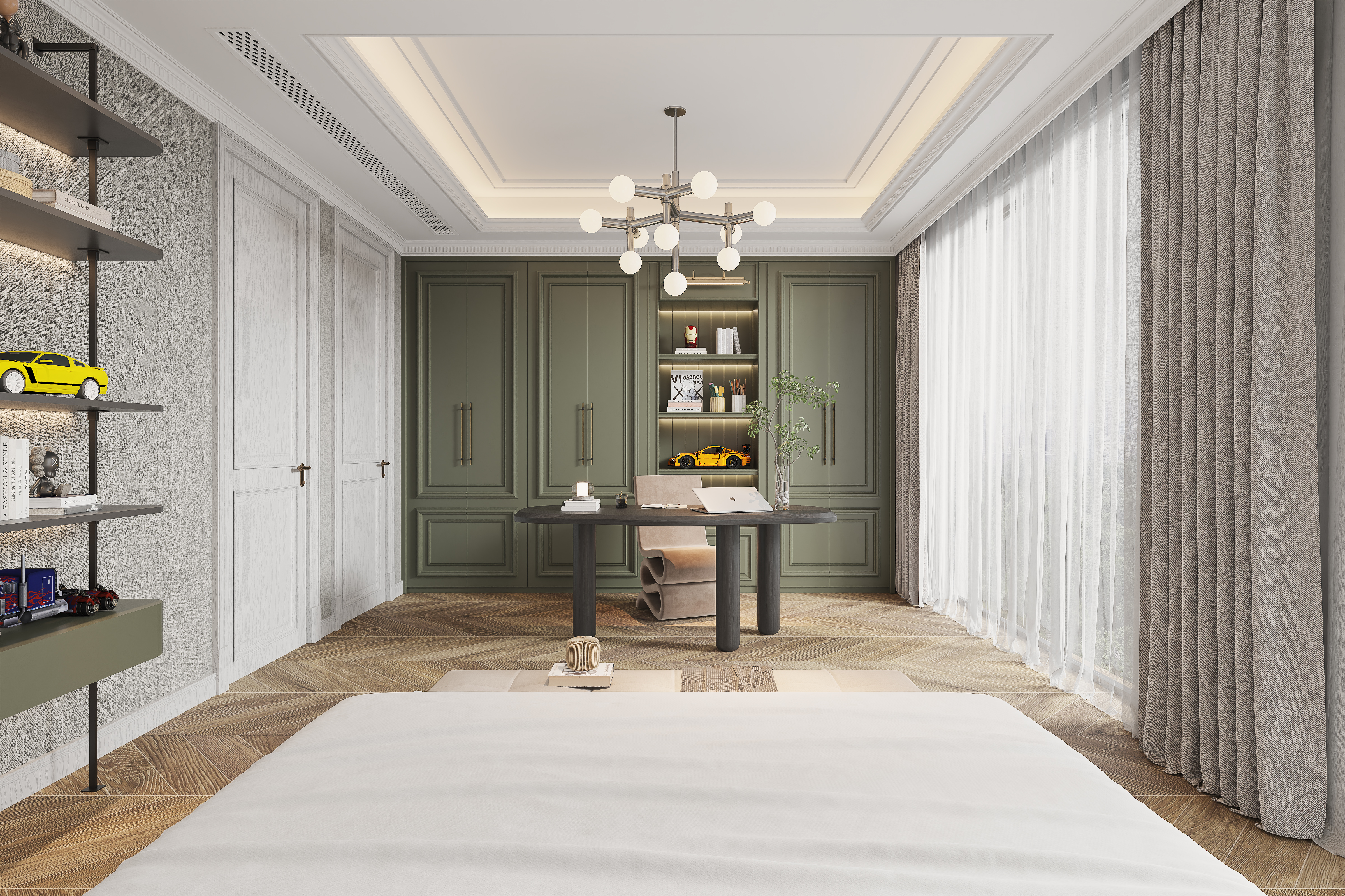 松弛浪漫·雅致生活600㎡现代美式别墅设计丨中国金华丨金华国冠别墅设计中心-105