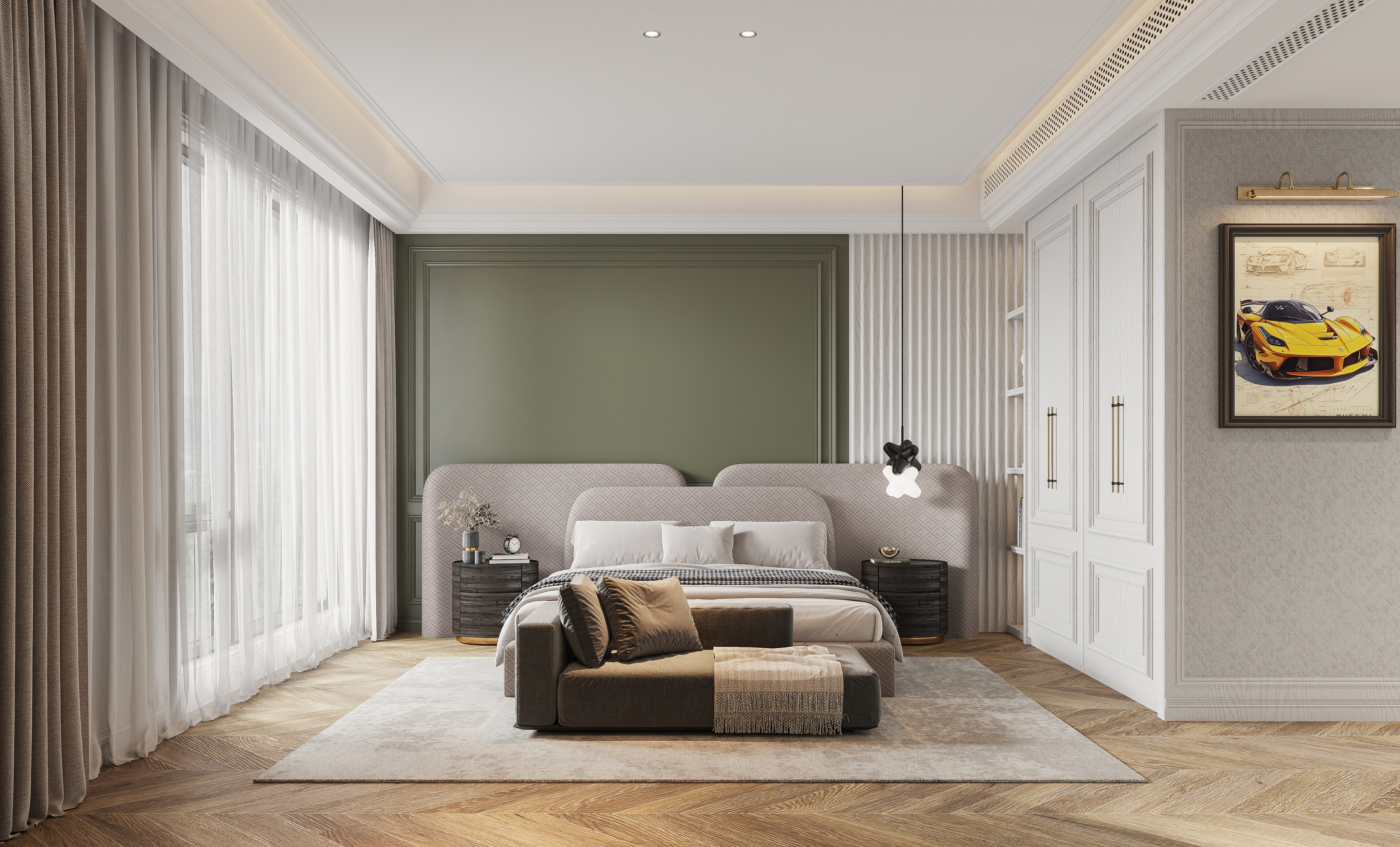 松弛浪漫·雅致生活600㎡现代美式别墅设计丨中国金华丨金华国冠别墅设计中心-106