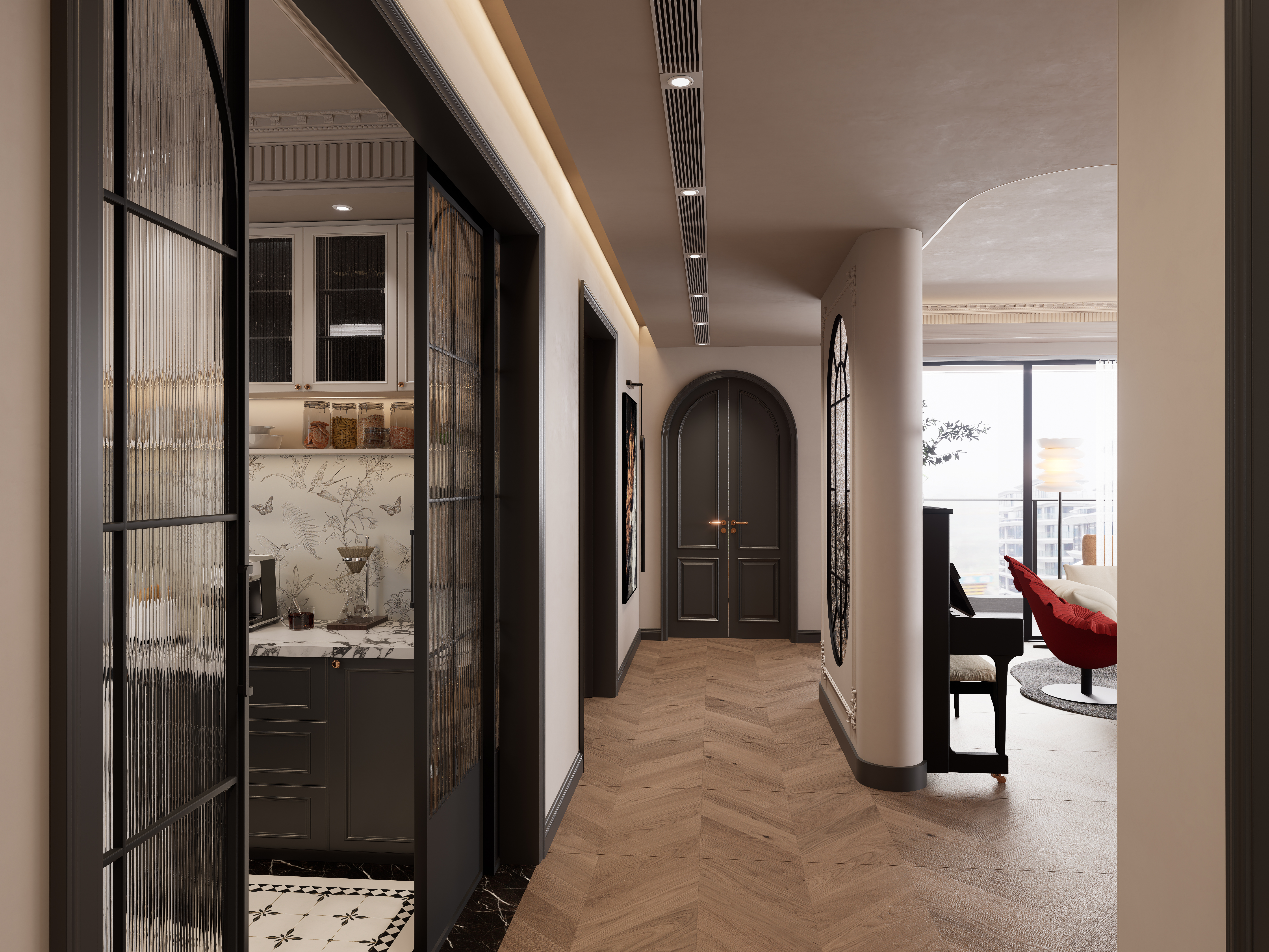 鹿溪源《花序》· 188㎡法式轻奢风住宅设计丨中国成都丨毛仕洪-9