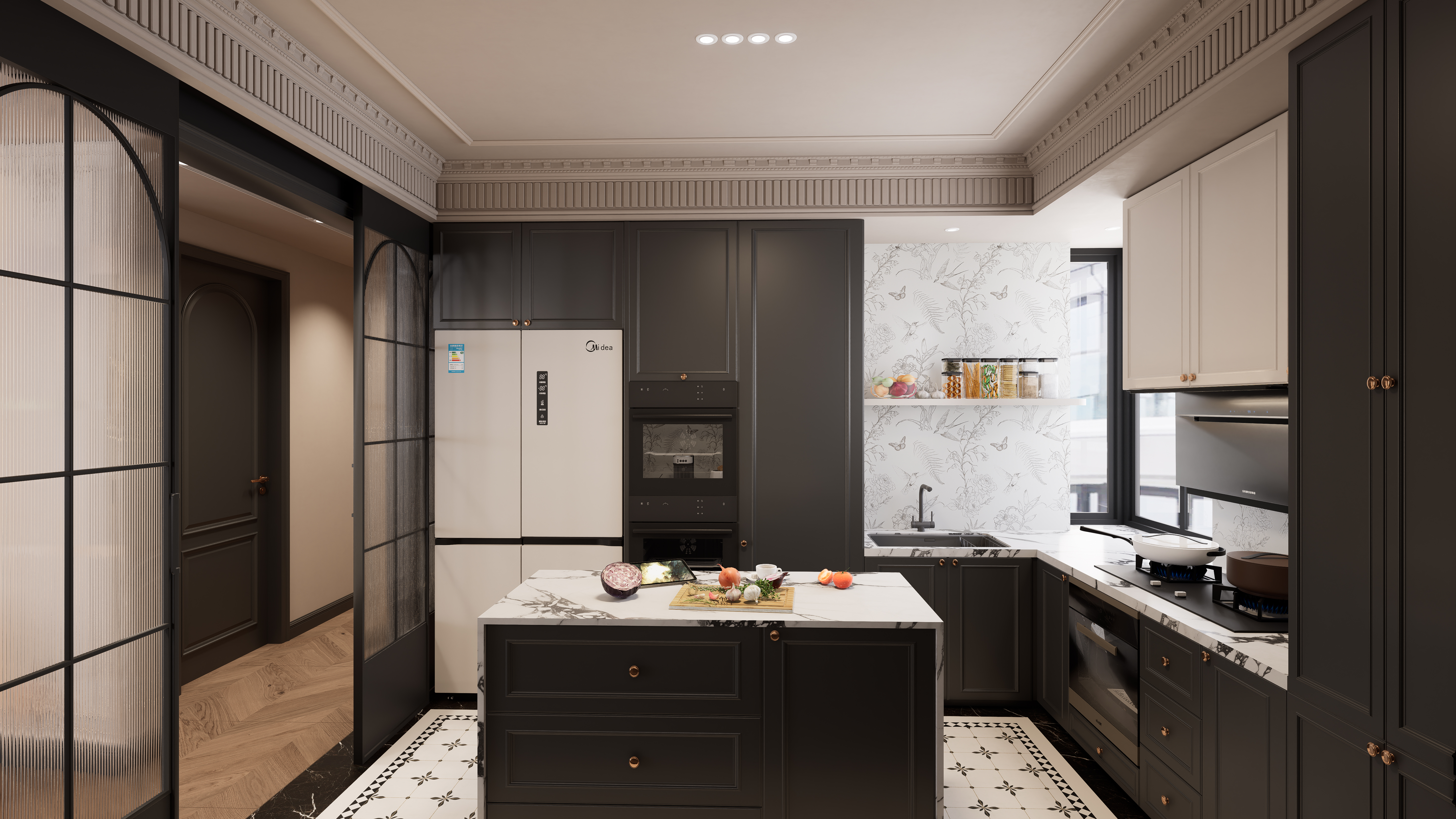 鹿溪源《花序》· 188㎡法式轻奢风住宅设计丨中国成都丨毛仕洪-13