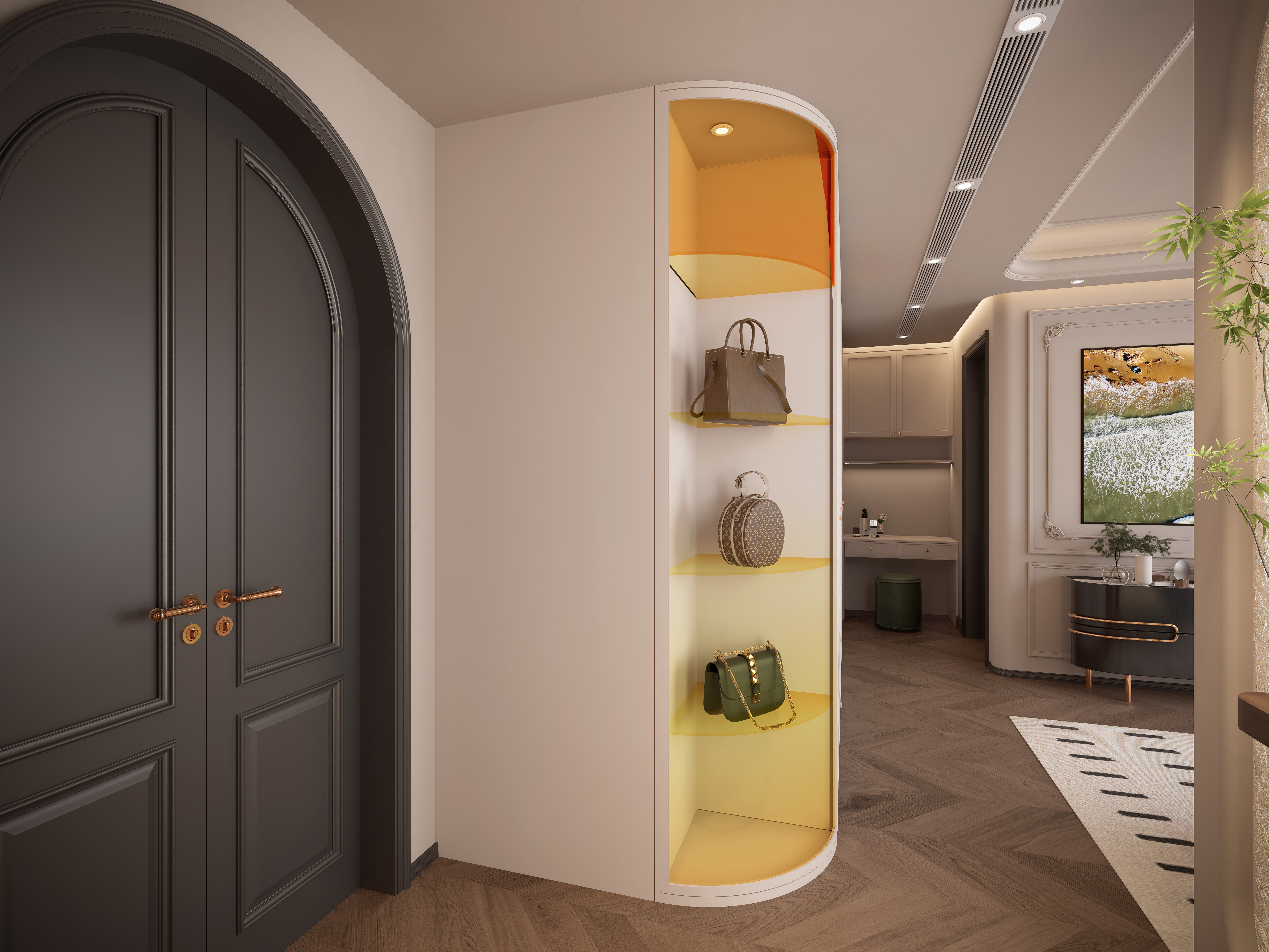 鹿溪源《花序》· 188㎡法式轻奢风住宅设计丨中国成都丨毛仕洪-15