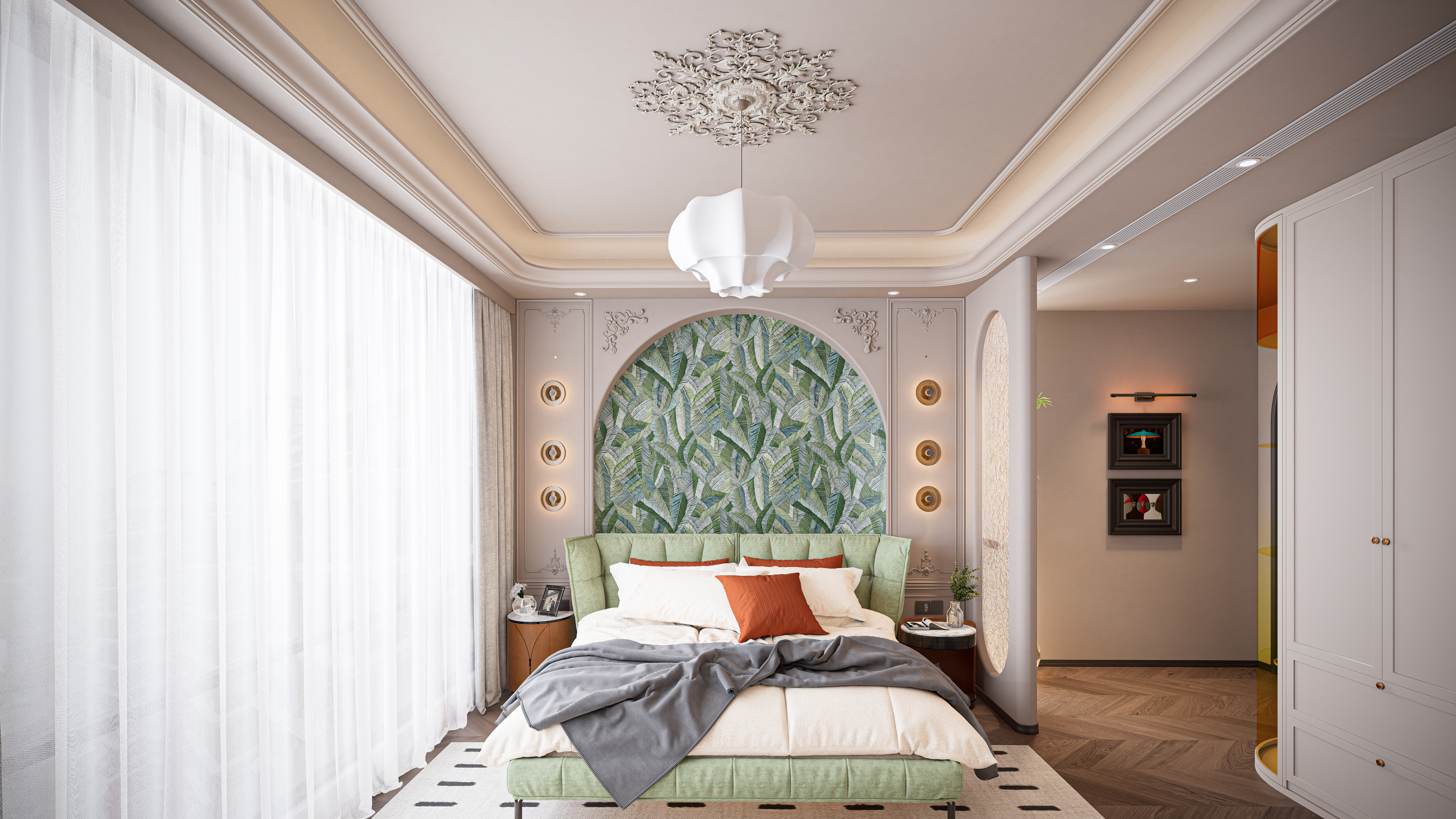 鹿溪源《花序》· 188㎡法式轻奢风住宅设计丨中国成都丨毛仕洪-17