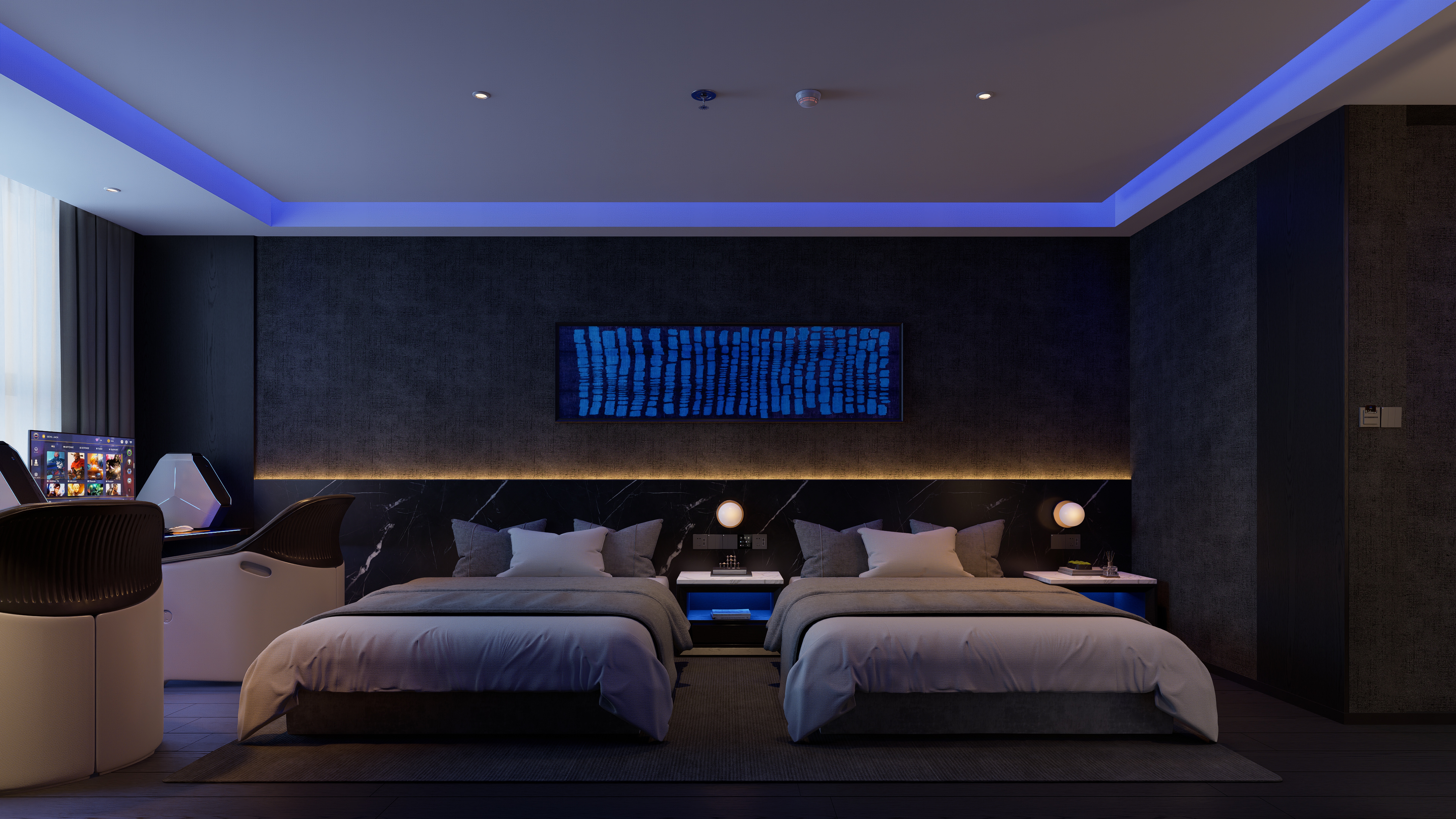 建德-1500㎡现代电竞酒店丨中国嘉兴丨上海协诚建筑装饰设计-4