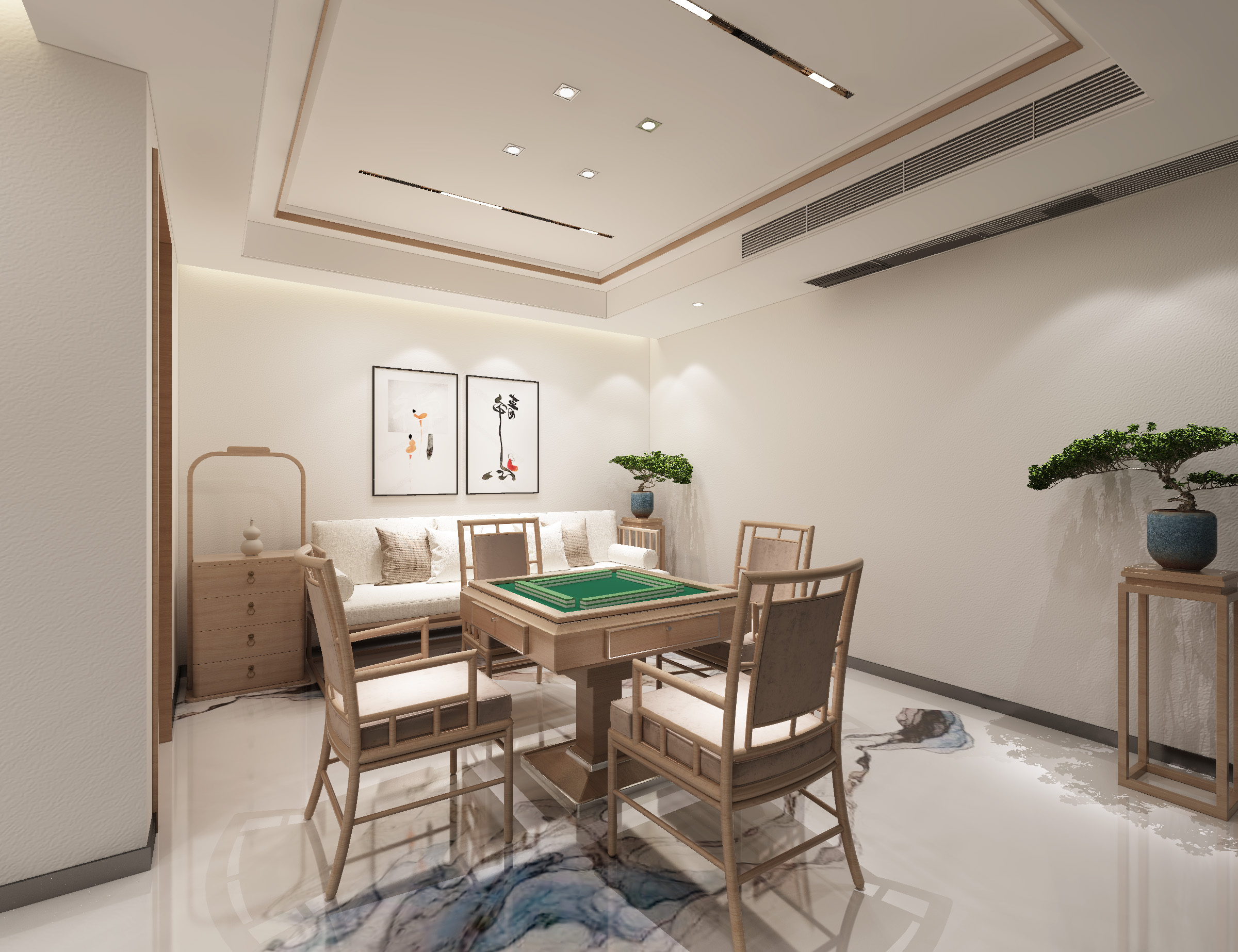 奥园广场650㎡简约中式别墅丨中国玉林丨楊絜全案设计杨茹霏-3