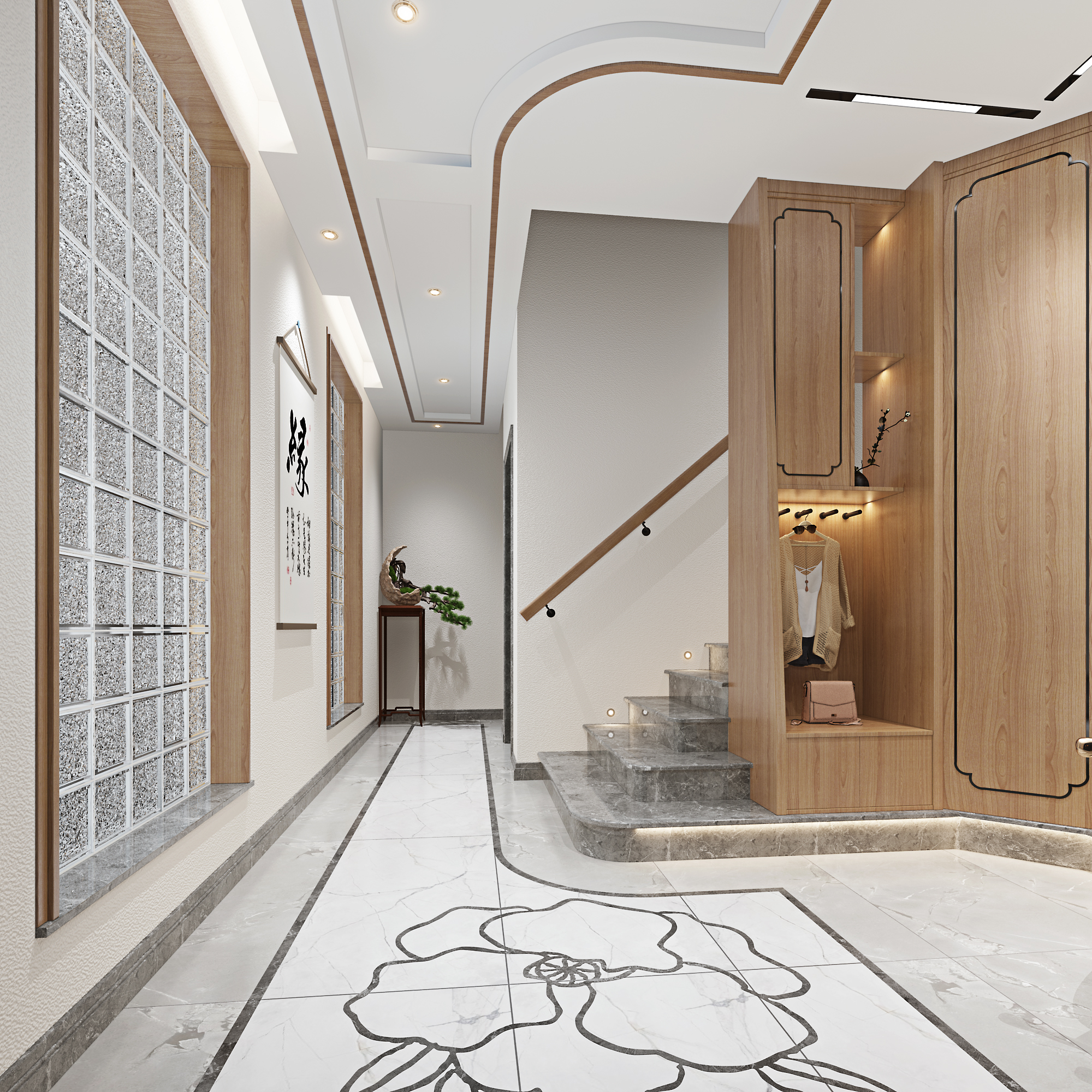 奥园广场650㎡简约中式别墅丨中国玉林丨楊絜全案设计杨茹霏-6