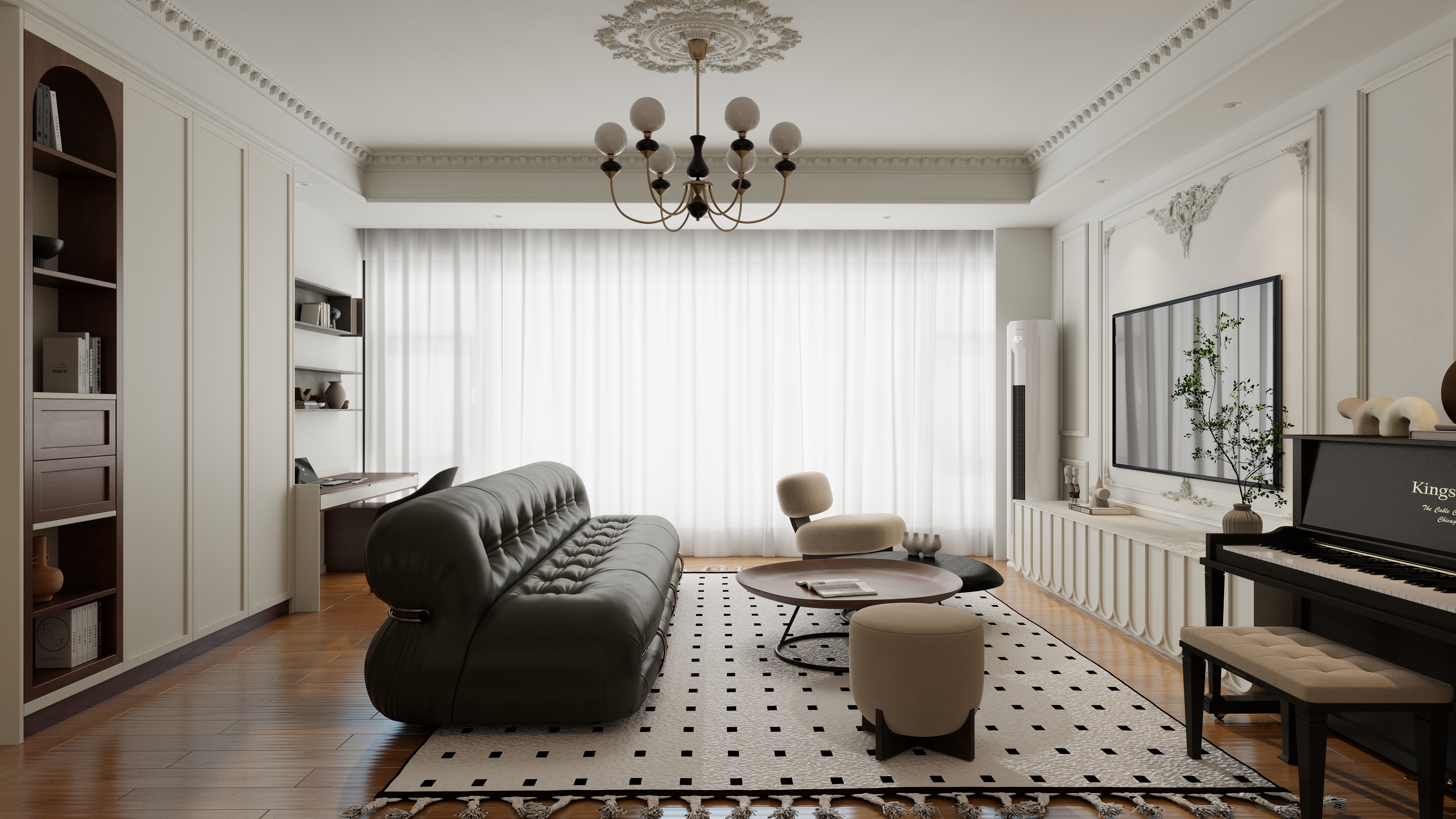 南昌凤凰家园140m²法式混搭丨中国南昌丨周素人-4