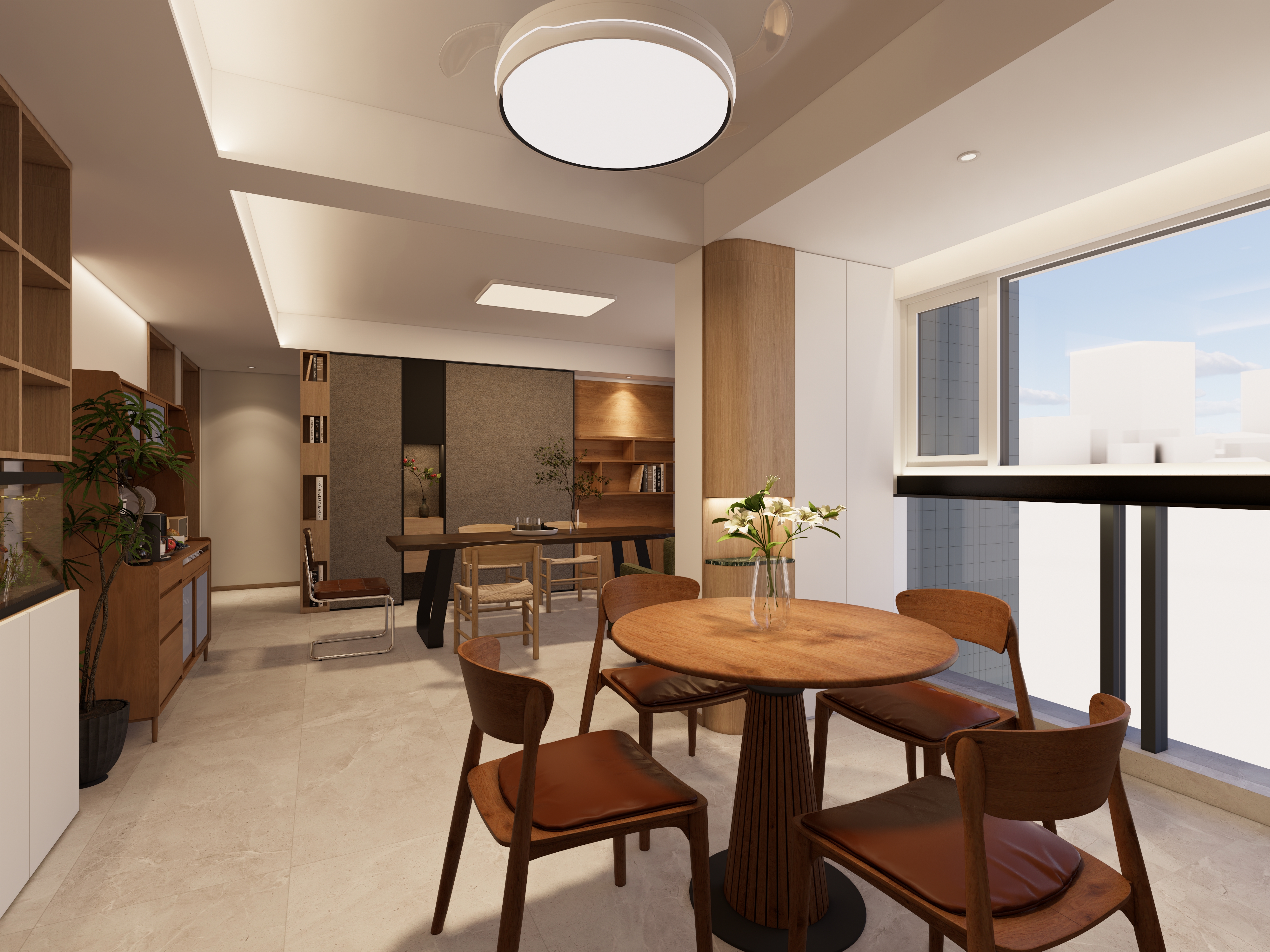 景苑现代客餐厅丨中国杭州丨杭州集创室内设计有限公司-0