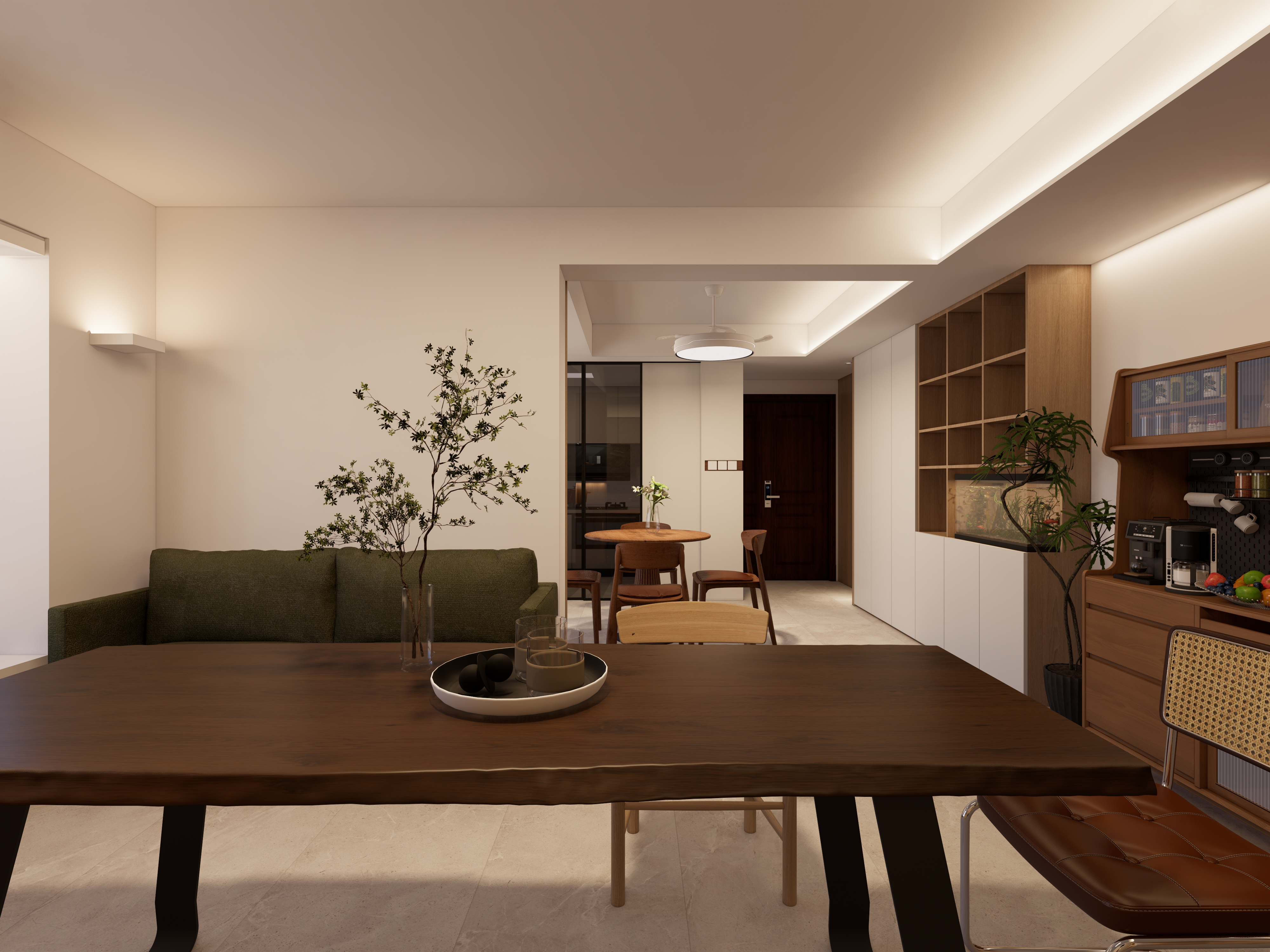 景苑现代客餐厅丨中国杭州丨杭州集创室内设计有限公司-2