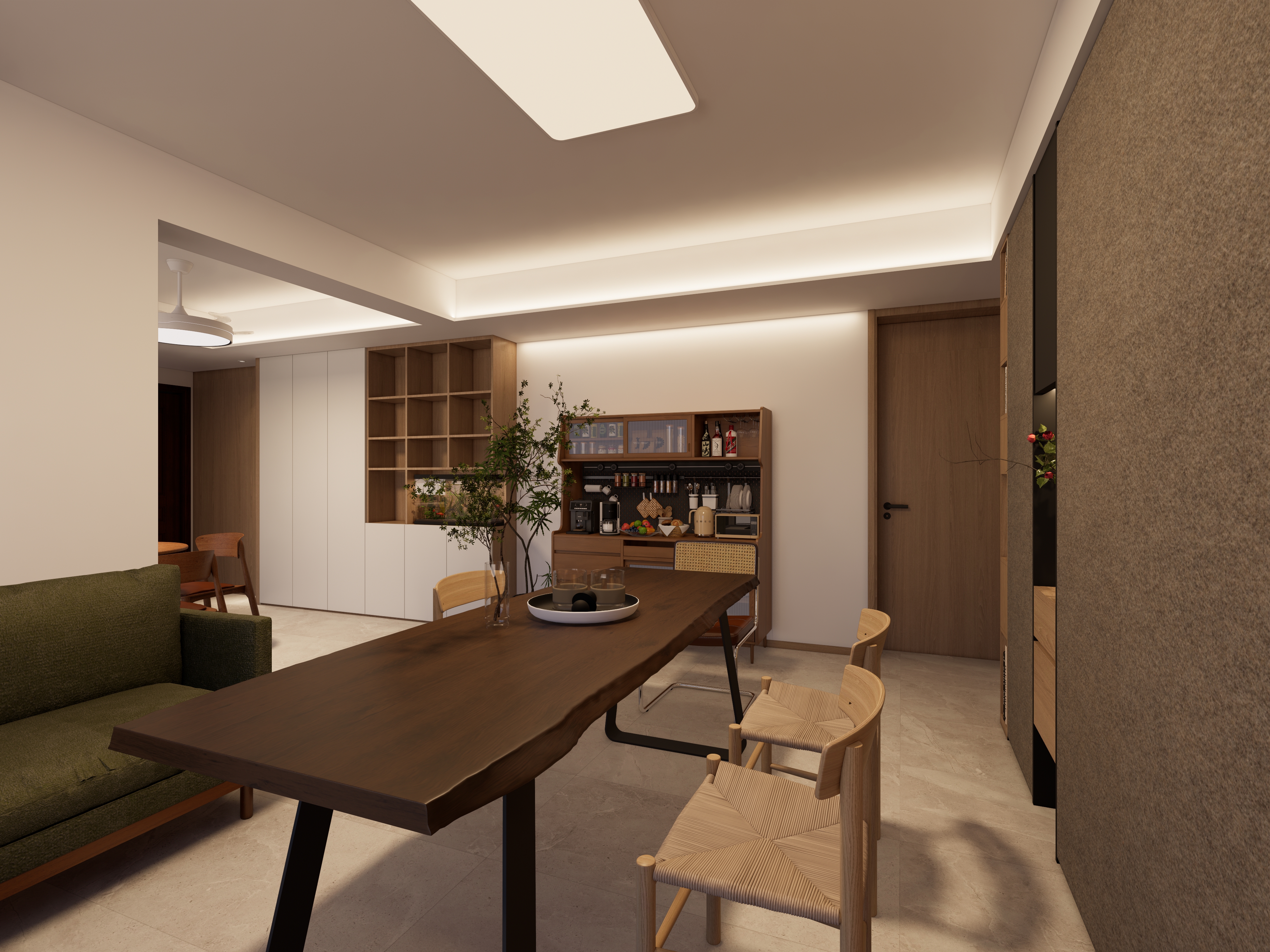 景苑现代客餐厅丨中国杭州丨杭州集创室内设计有限公司-1