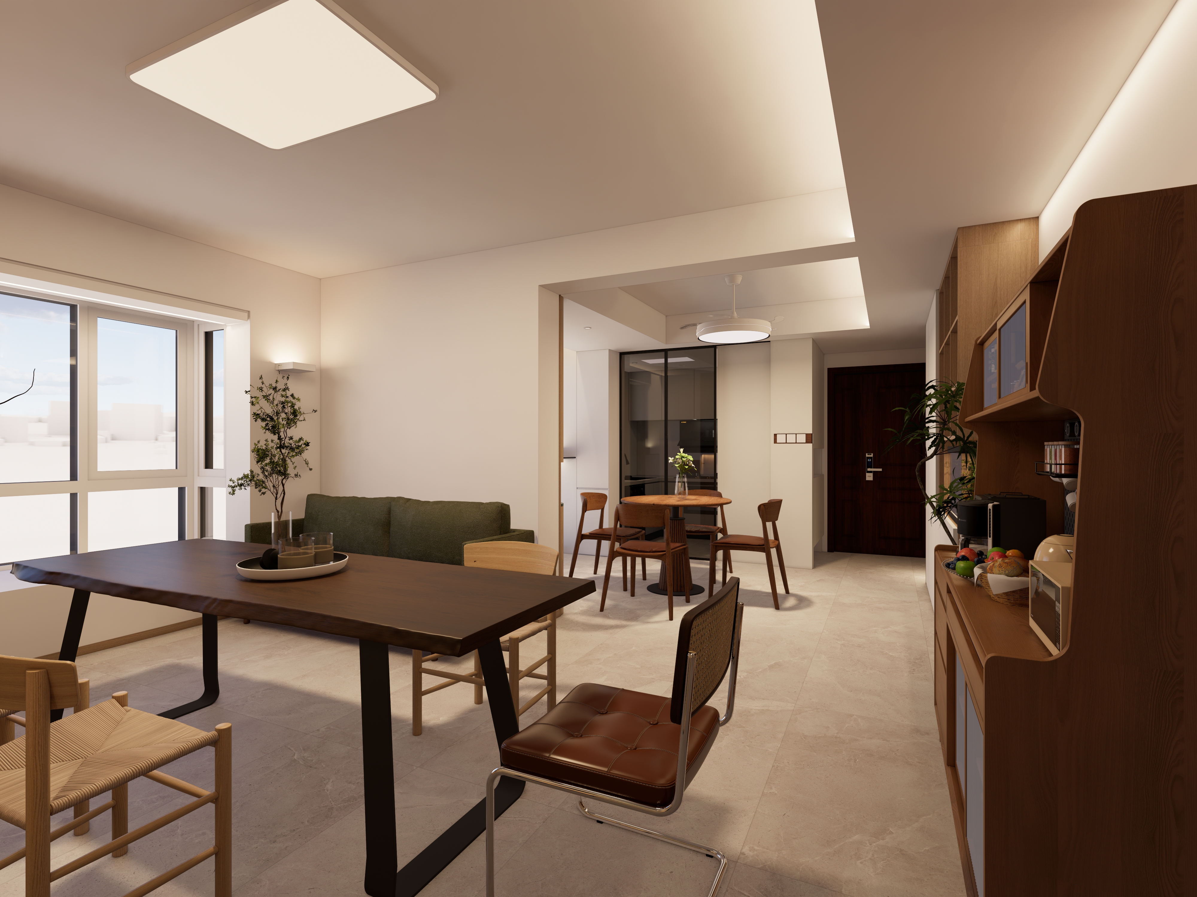 景苑现代客餐厅丨中国杭州丨杭州集创室内设计有限公司-5