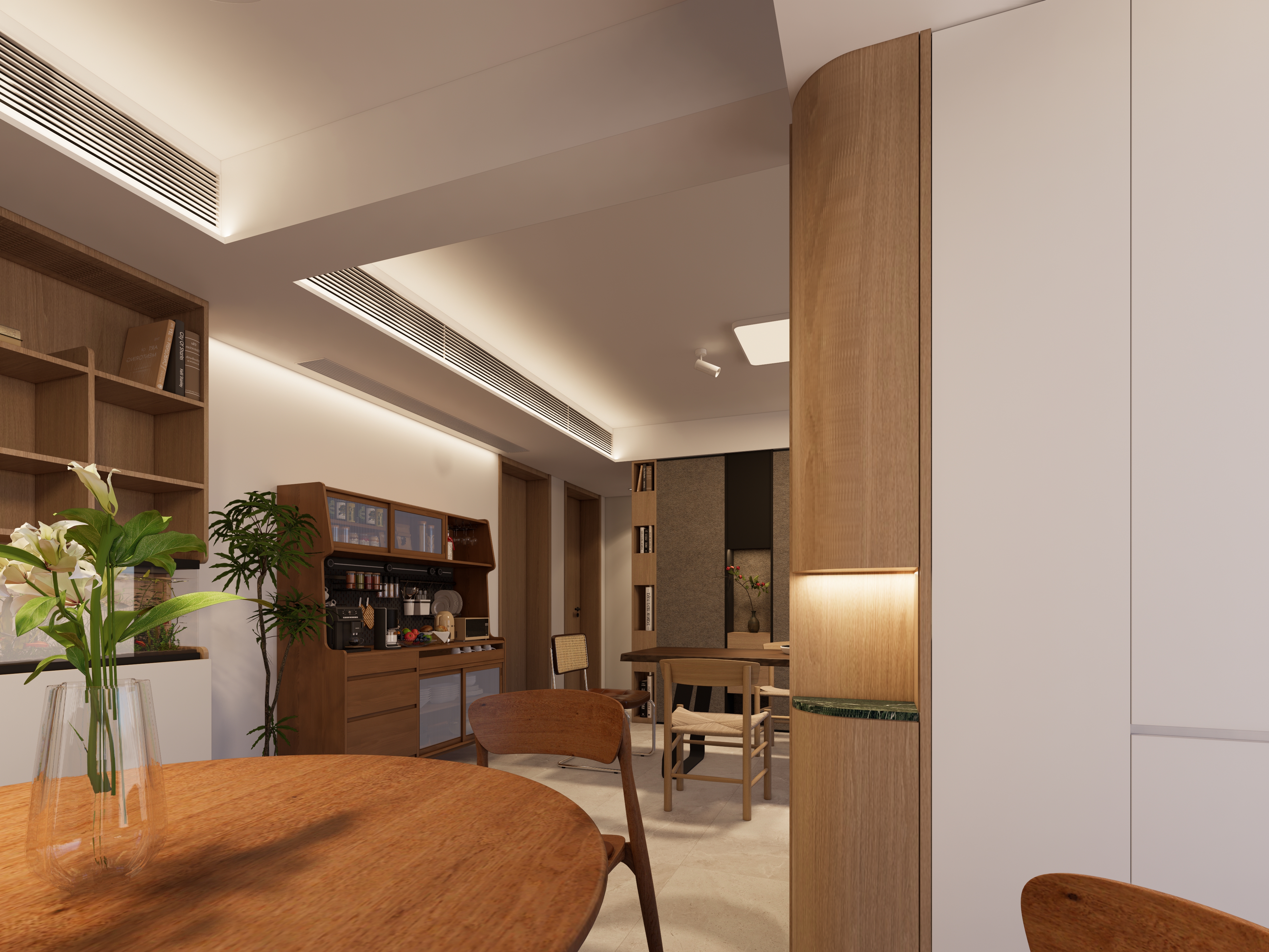 景苑现代客餐厅丨中国杭州丨杭州集创室内设计有限公司-3