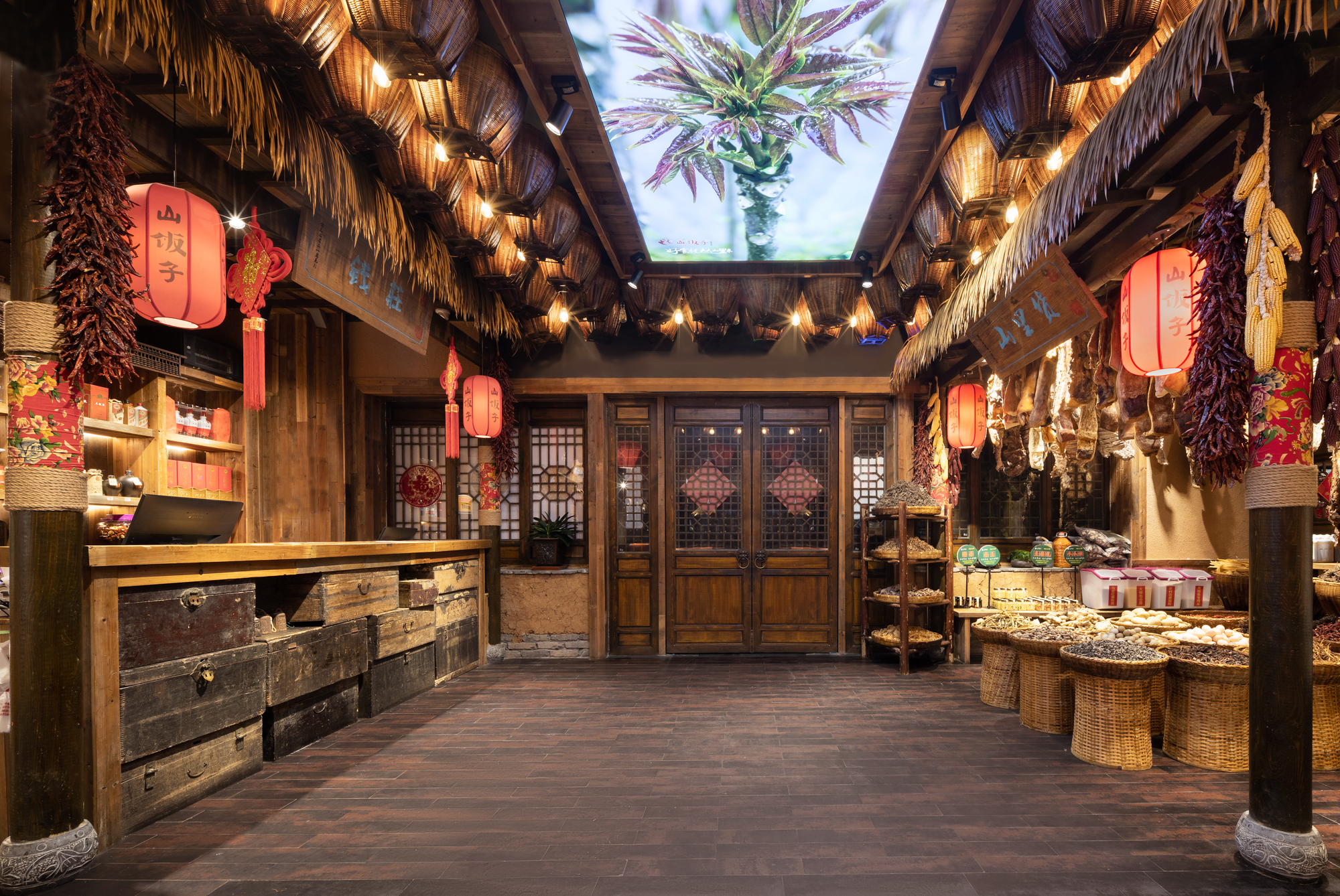 浓郁的乡村民俗风格餐厅丨中国十堰丨罗涵-18