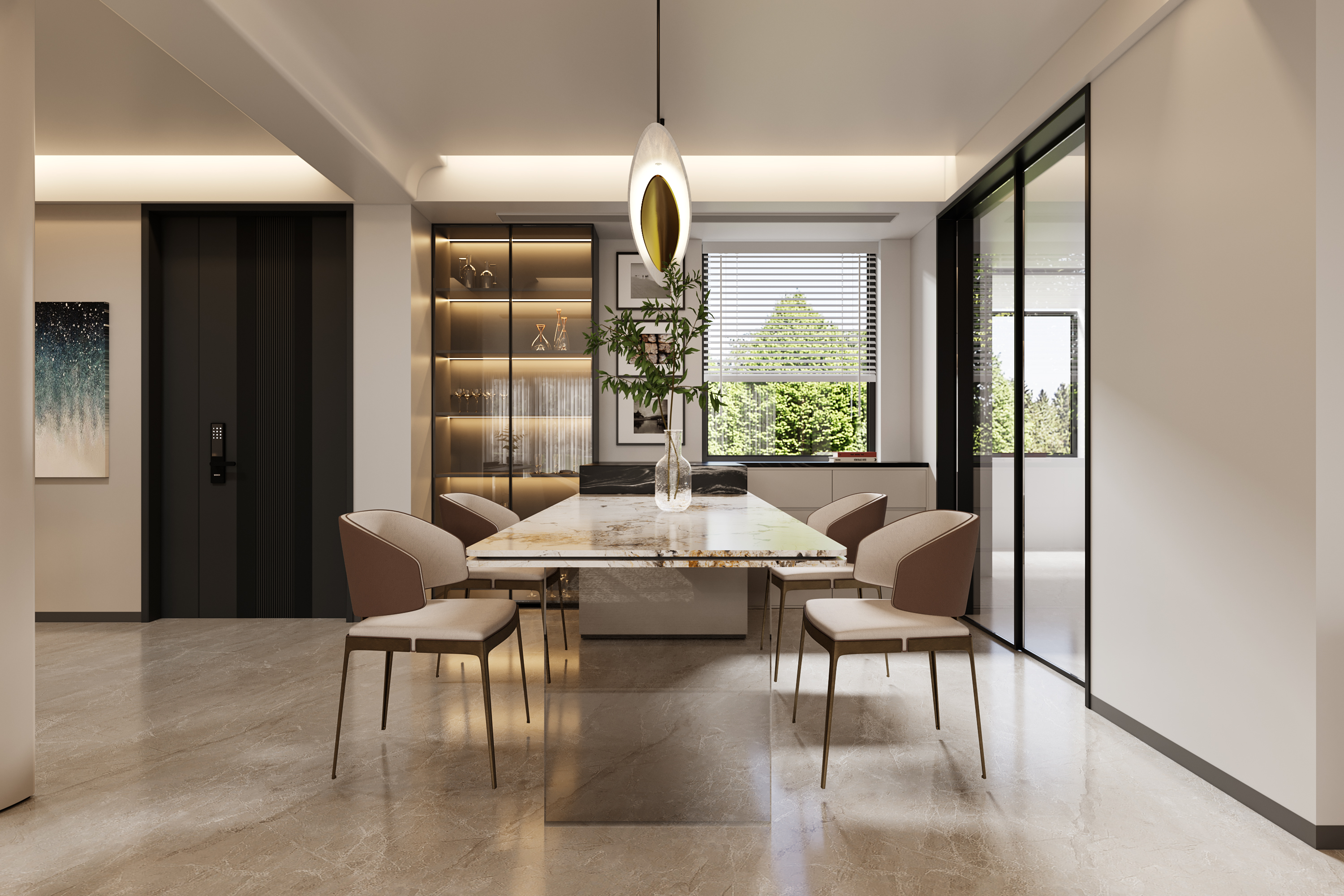 观塘映月 现代意式丨中国成都丨屿你视觉表现-3