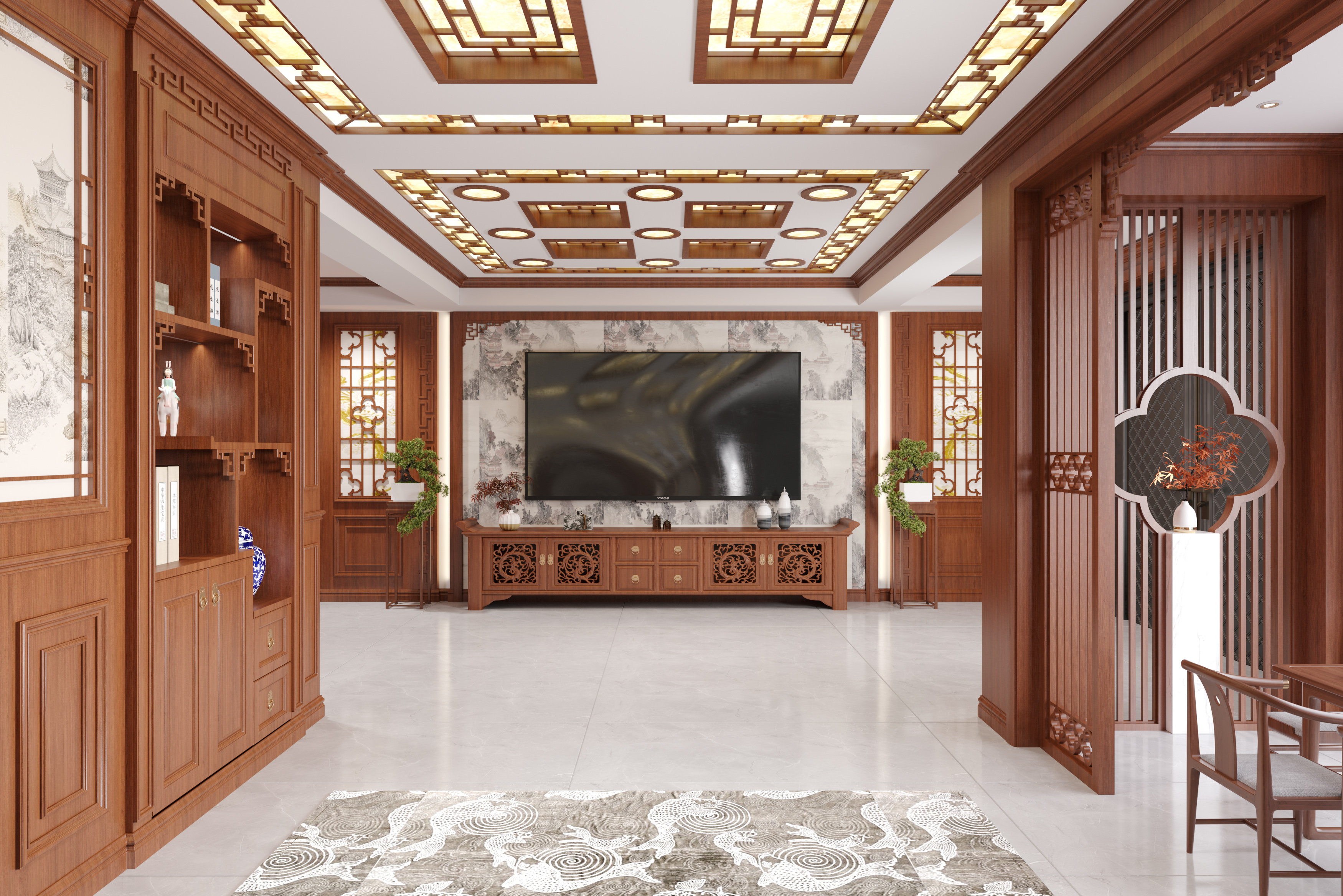 300平方古典中式丨中国宿迁丨LI•TingHai设-5