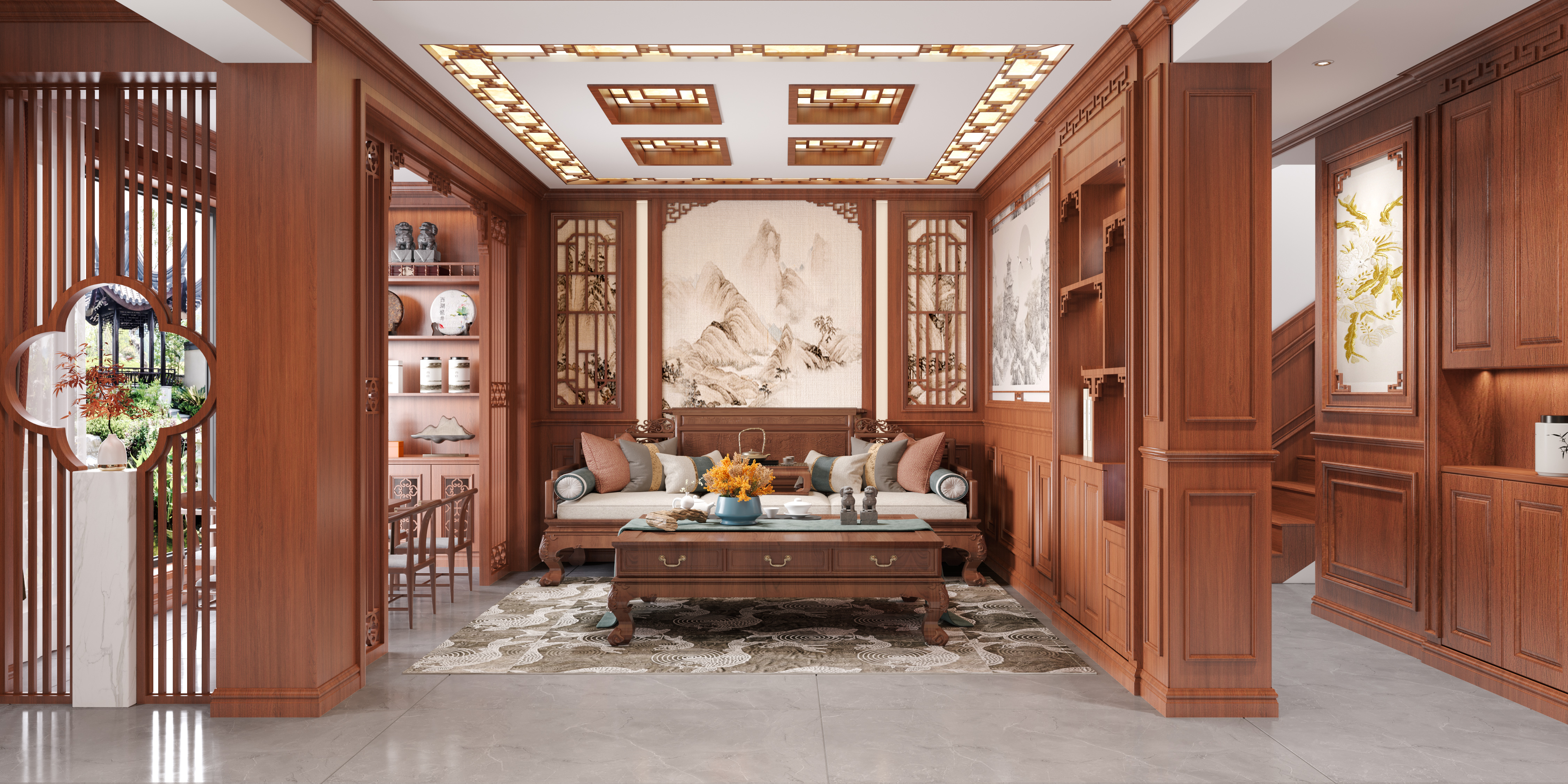 300平方古典中式丨中国宿迁丨LI•TingHai设-3