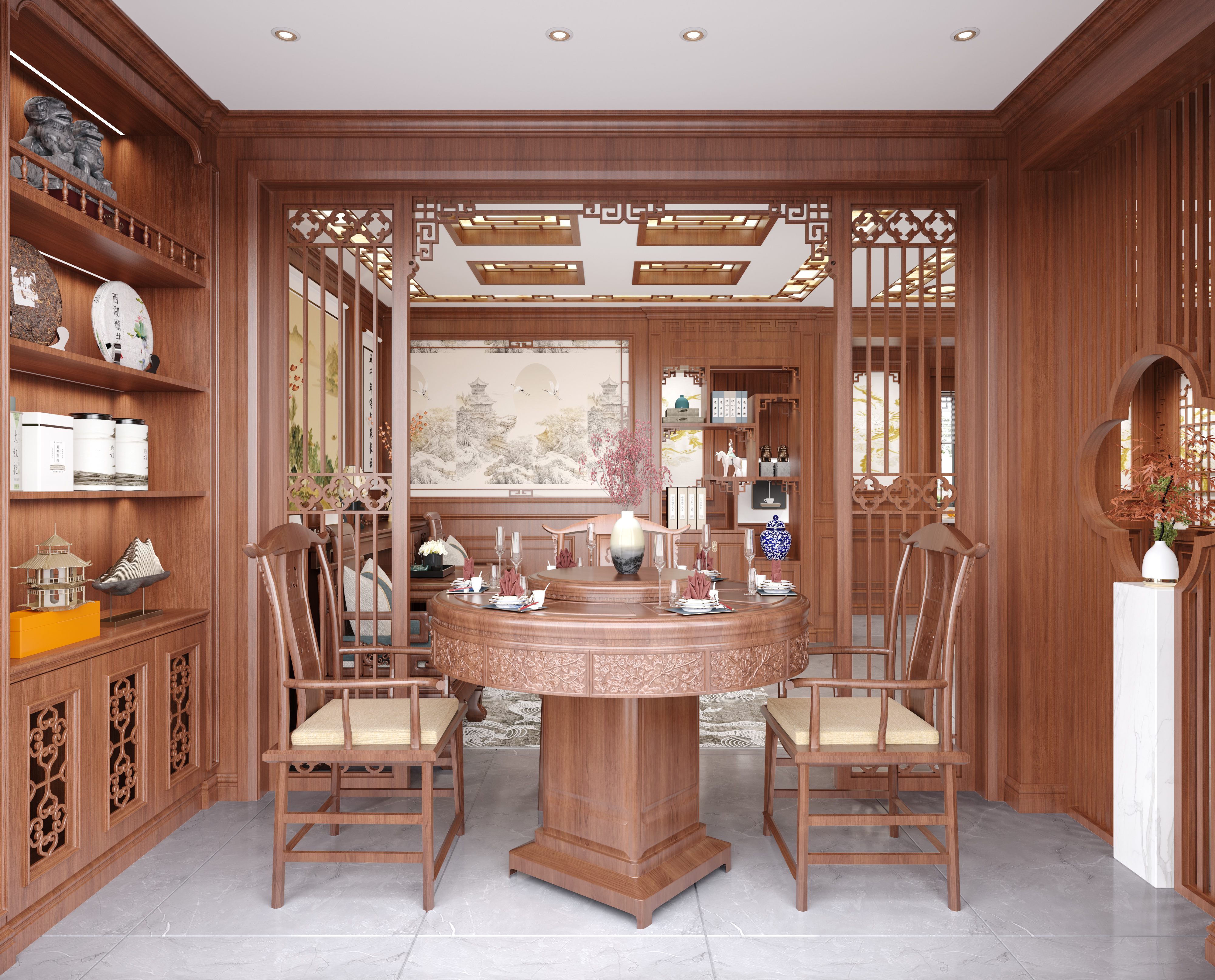 300平方古典中式丨中国宿迁丨LI•TingHai设-2