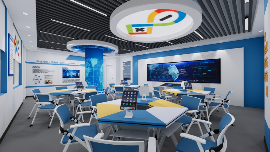 学校智慧空间展厅+AI自习室丨中国北京丨蒋七七-9