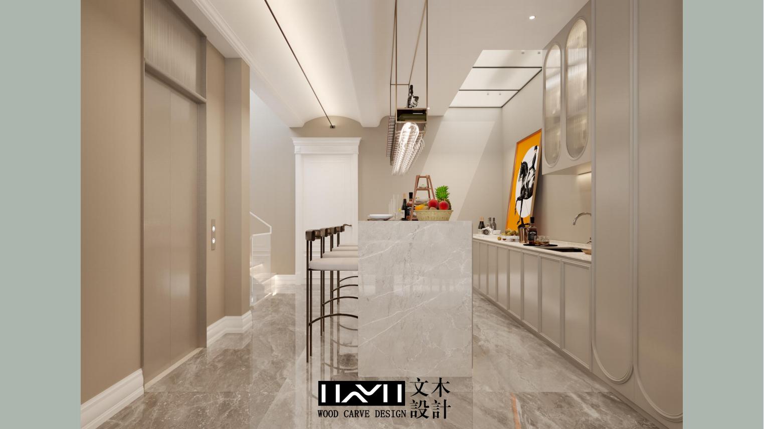 美的顺城府460㎡现代法式别墅丨中国昆明丨文木设计事务所-6