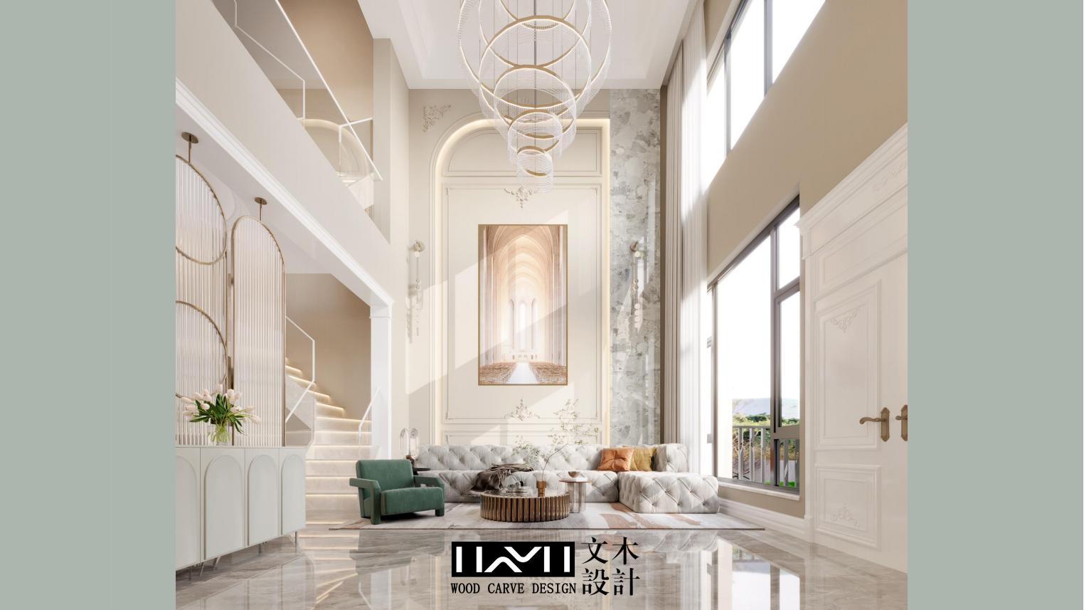 美的顺城府460㎡现代法式别墅丨中国昆明丨文木设计事务所-14