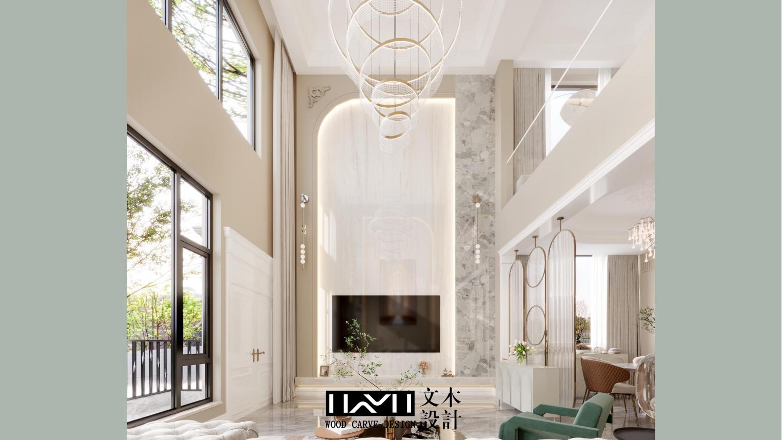 美的顺城府460㎡现代法式别墅丨中国昆明丨文木设计事务所-28