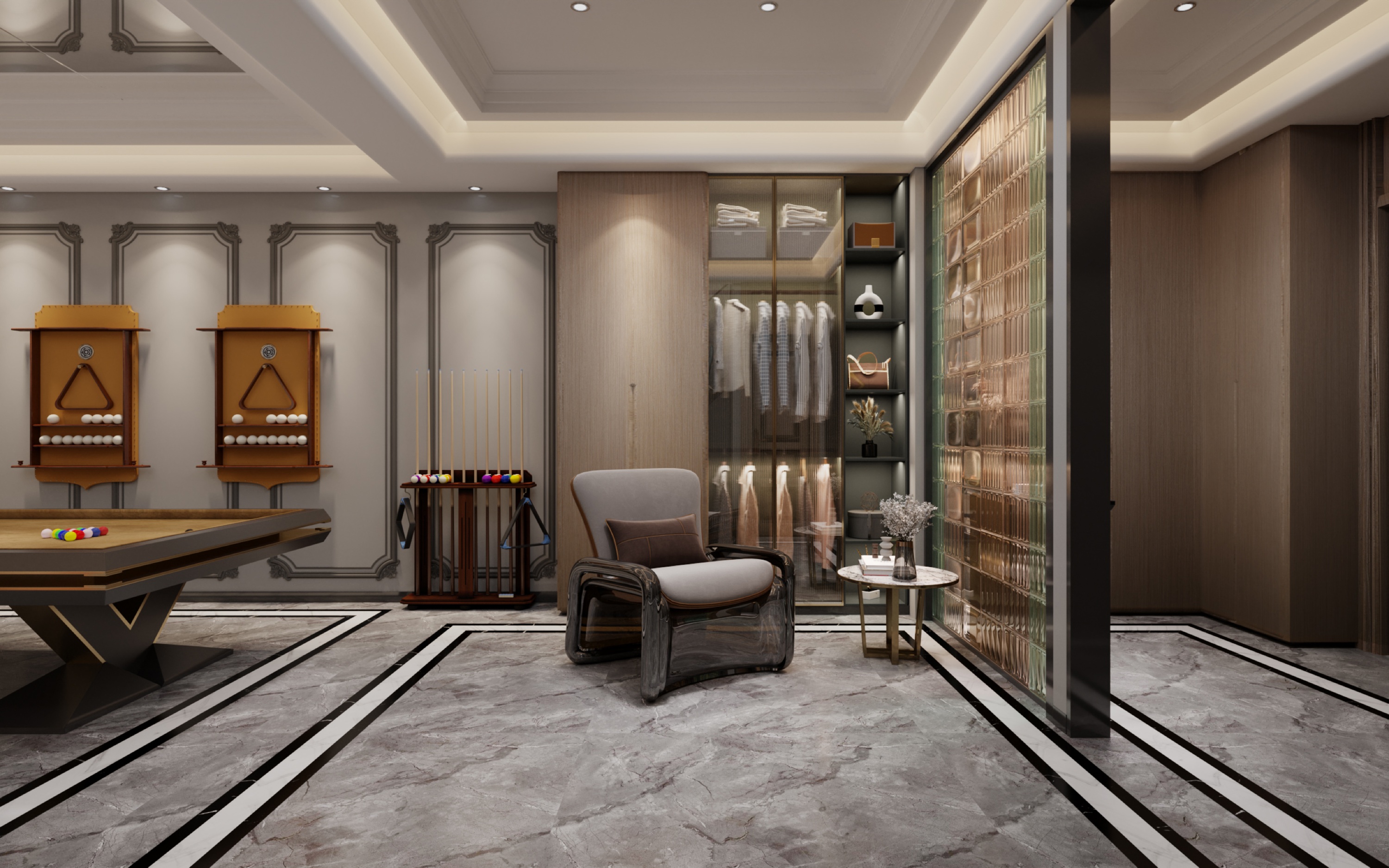 美的顺城府450㎡意式轻奢丨中国昆明丨文木设计事务所-11