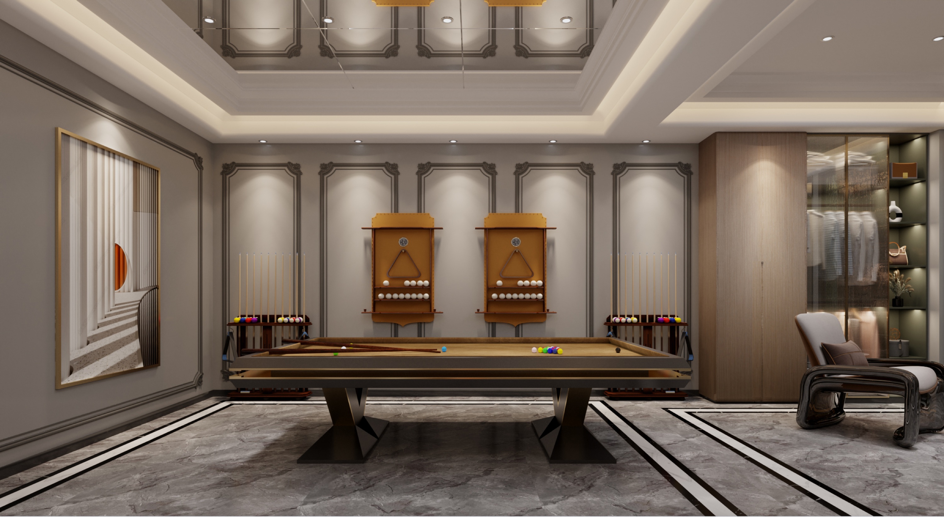 美的顺城府450㎡意式轻奢丨中国昆明丨文木设计事务所-16