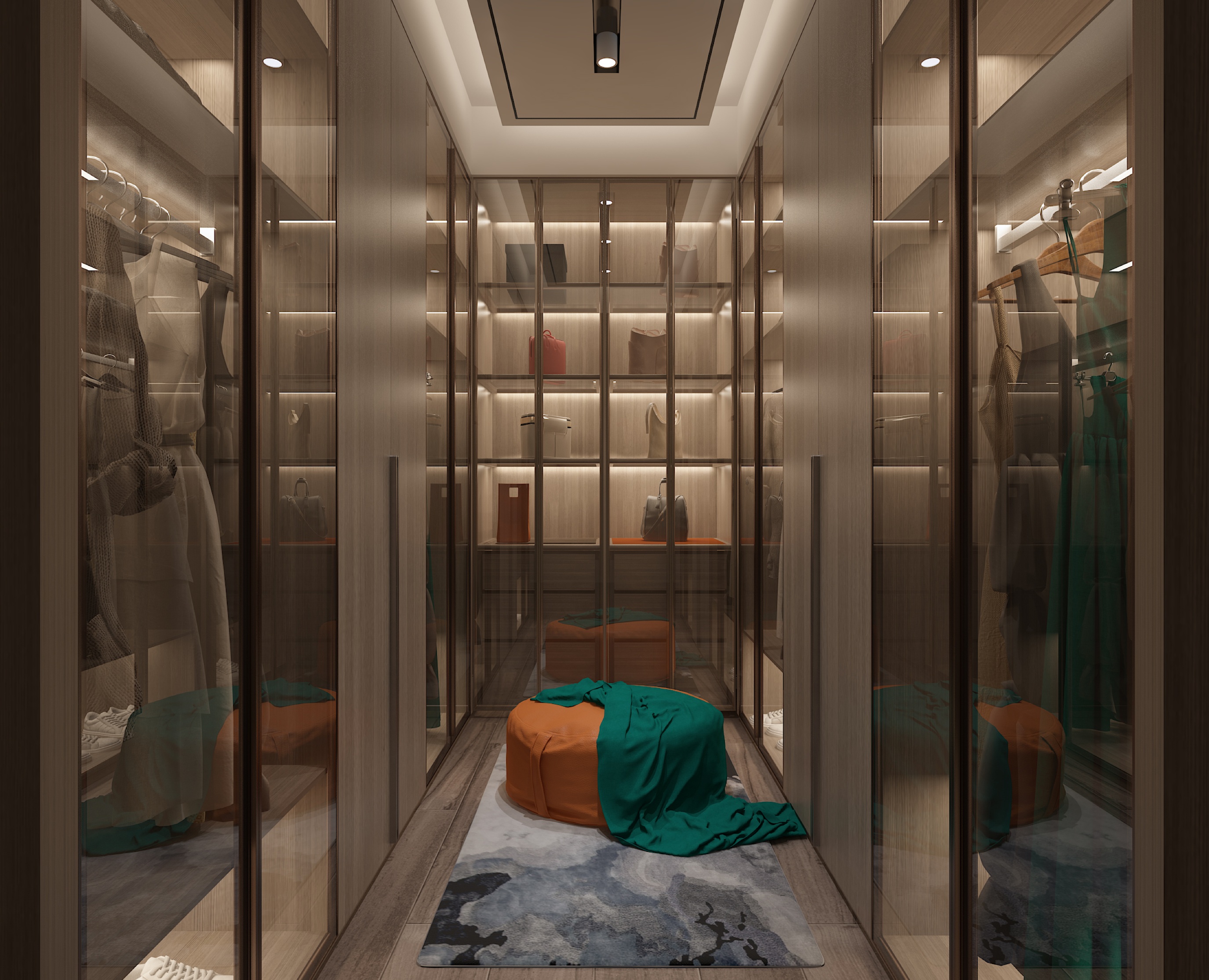 美的顺城府450㎡意式轻奢丨中国昆明丨文木设计事务所-15