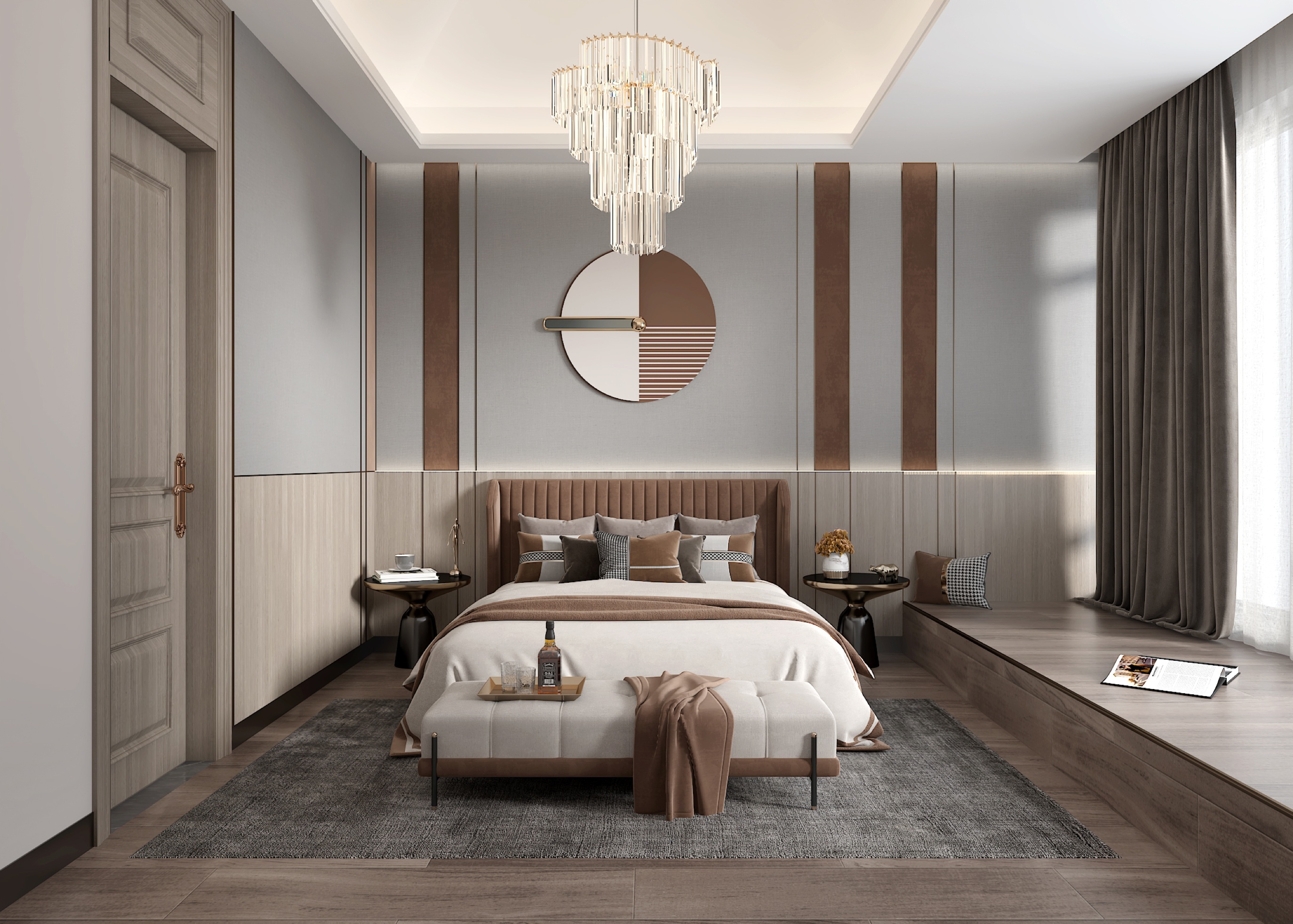 美的顺城府450㎡意式轻奢丨中国昆明丨文木设计事务所-17