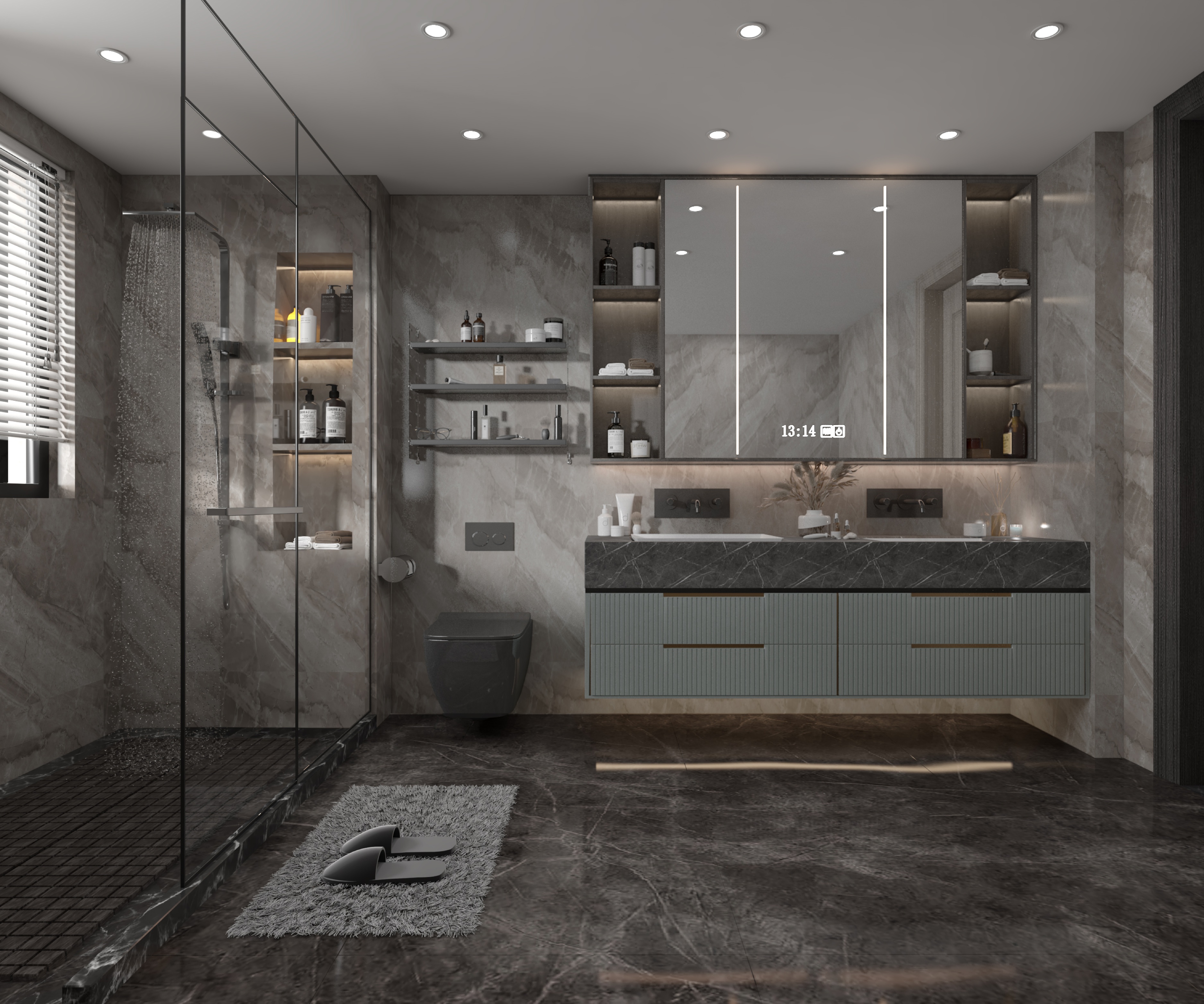 美的顺城府450㎡意式轻奢丨中国昆明丨文木设计事务所-20