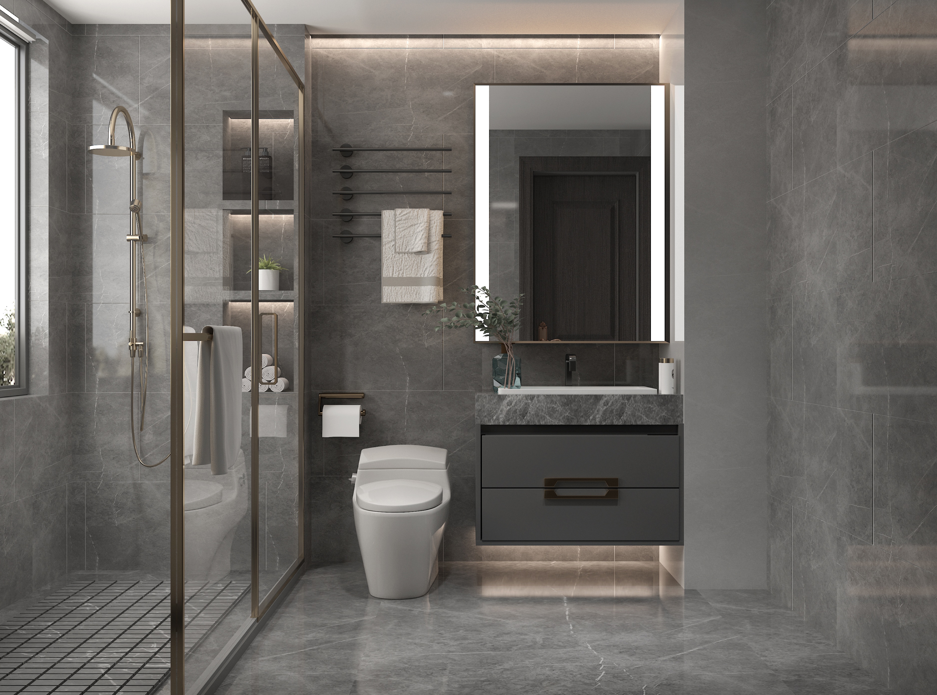 美的顺城府450㎡意式轻奢丨中国昆明丨文木设计事务所-24